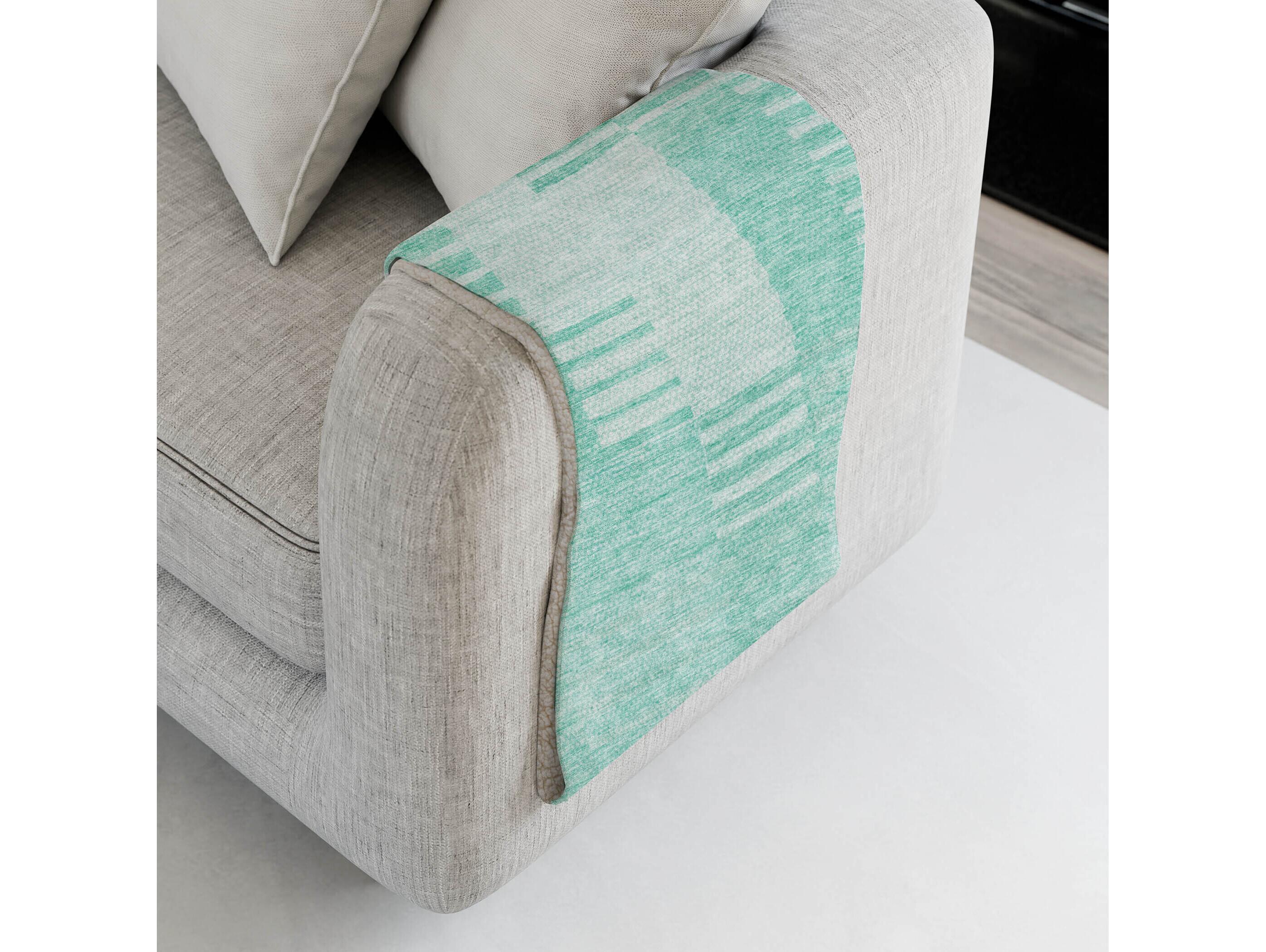 Dalyn Sherpa Teal Polyester Throw