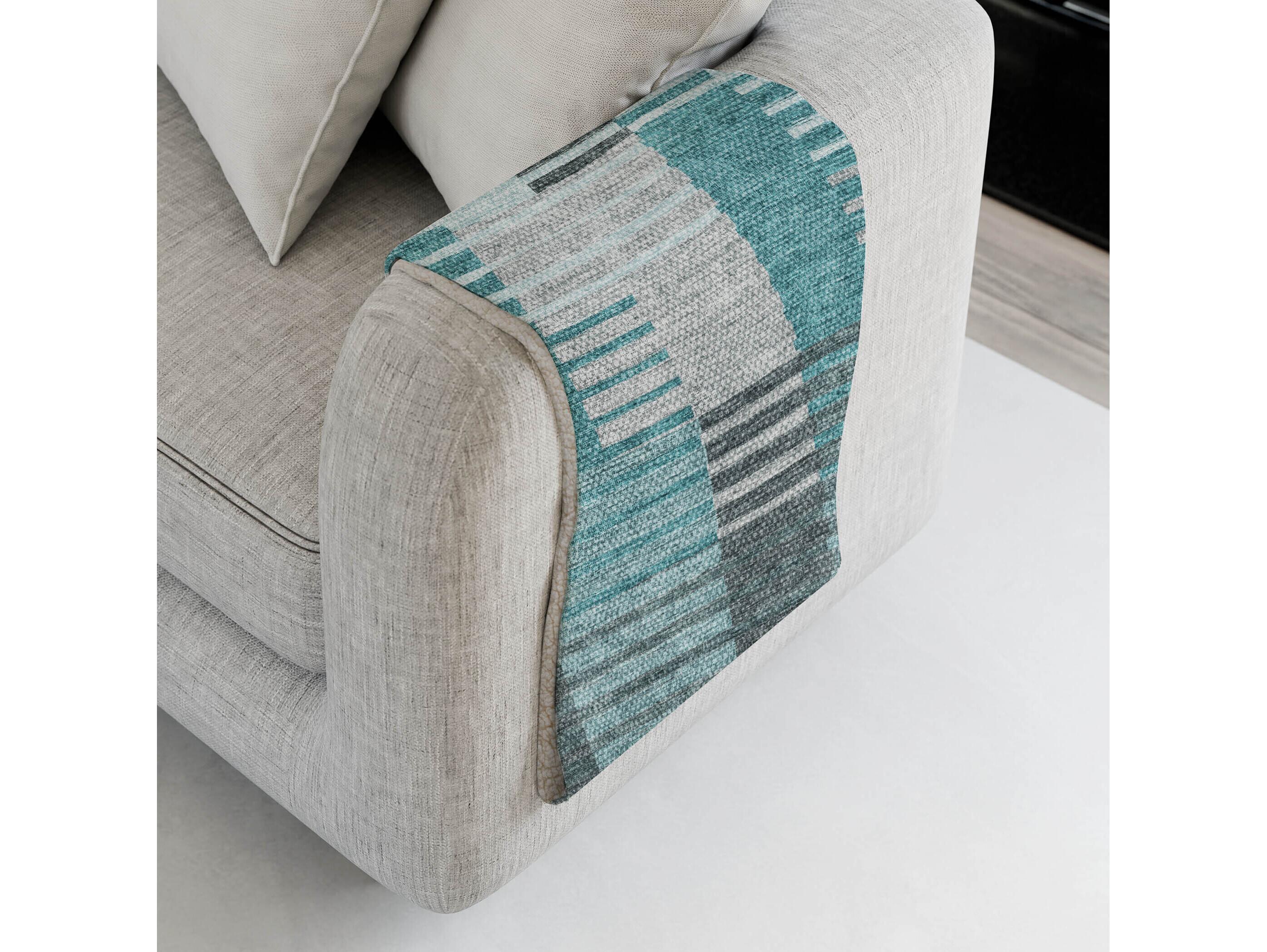 Dalyn Sherpa Teal Polyester Throw