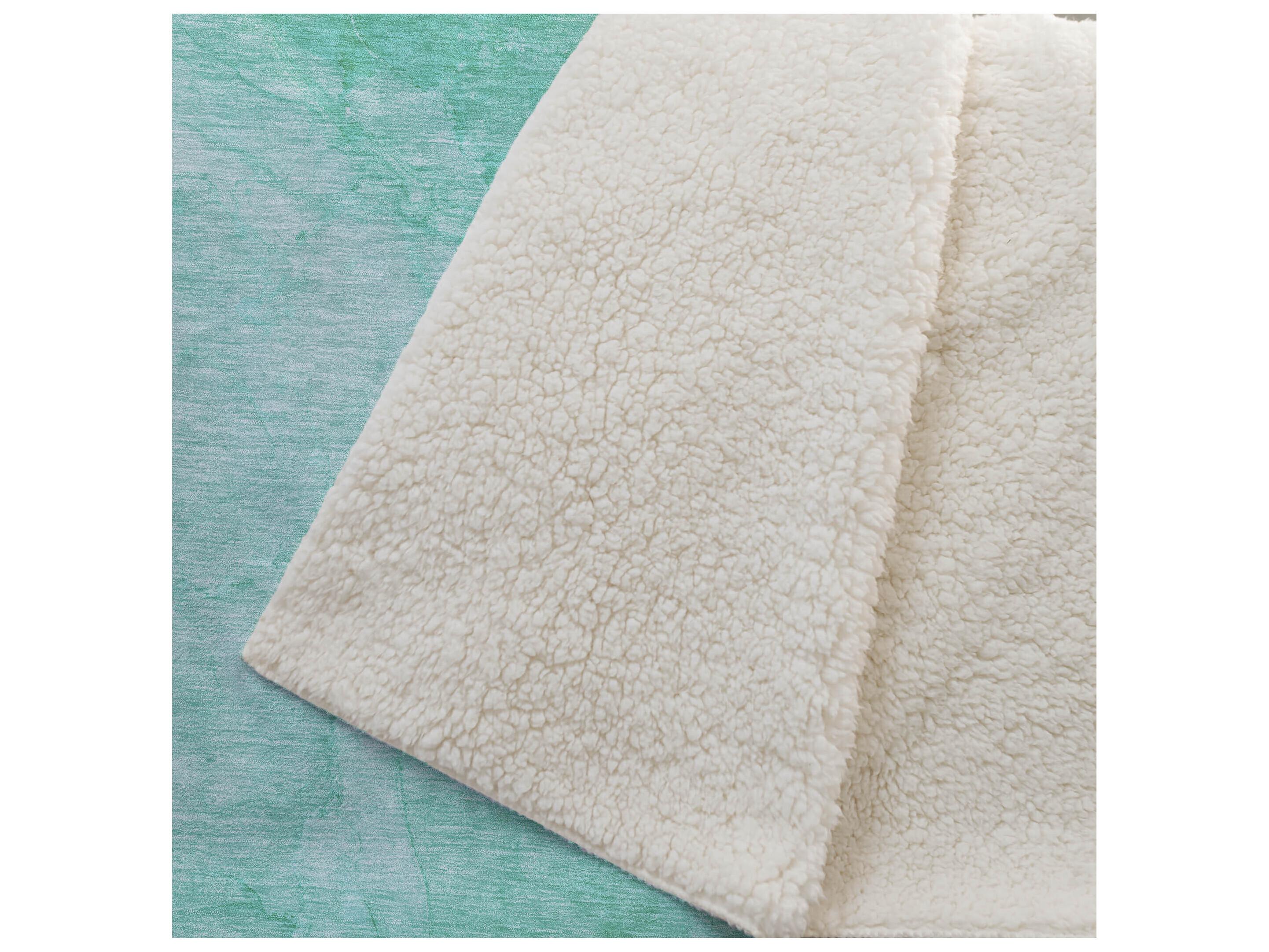 Dalyn Sherpa Teal Polyester Throw