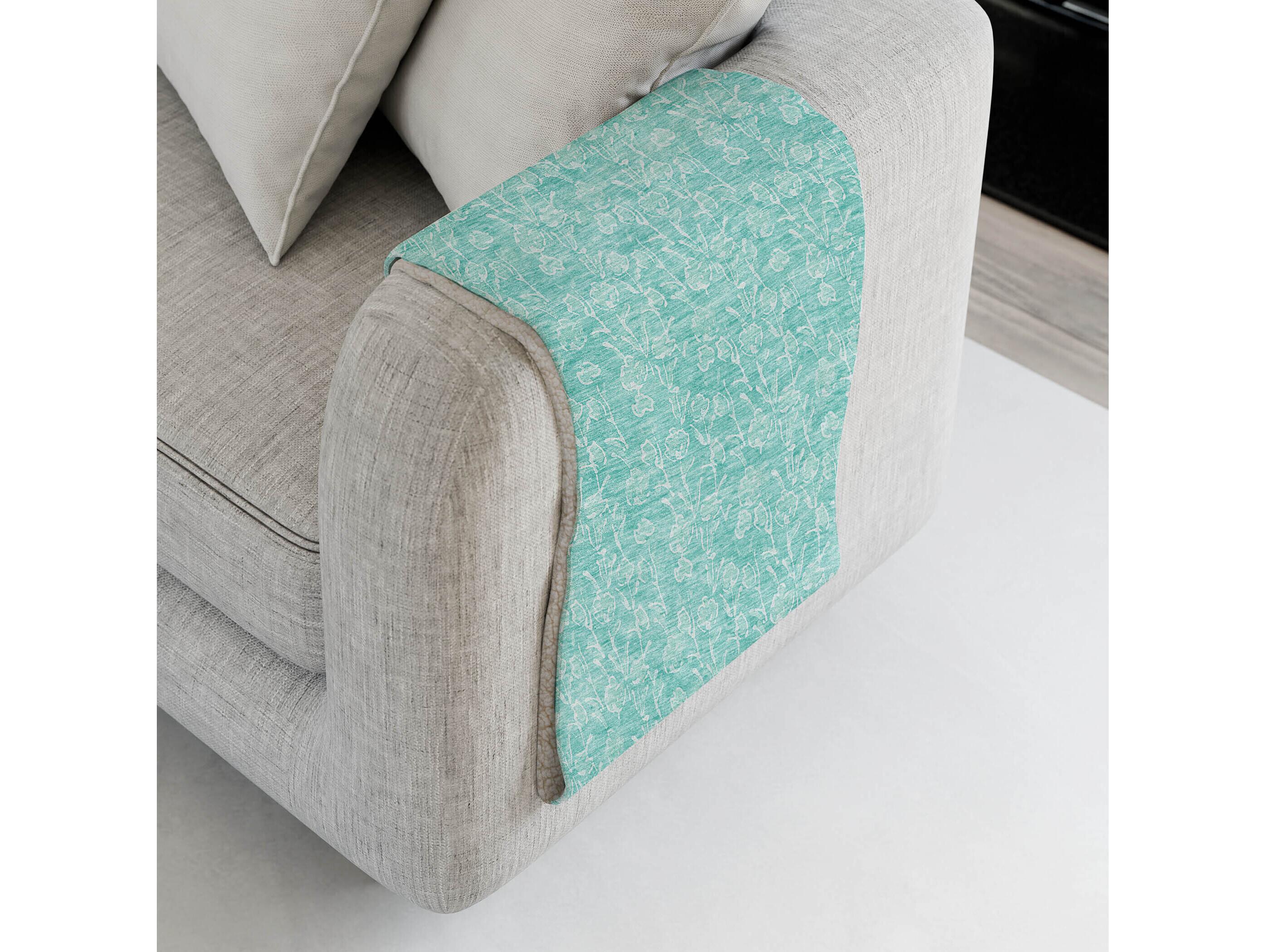Dalyn Sherpa Teal Polyester Throw