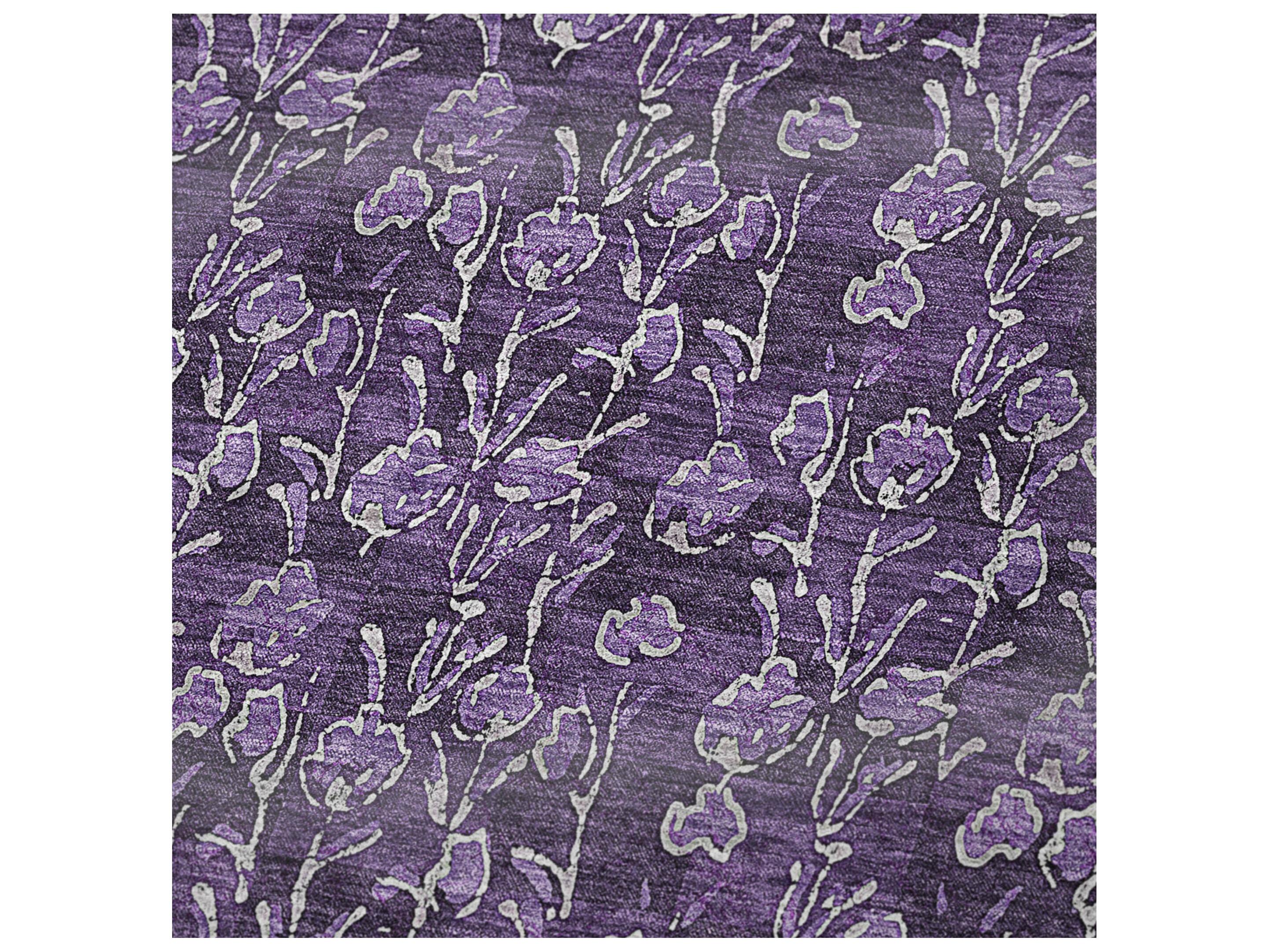 Dalyn Sherpa Purple Polyester Throw