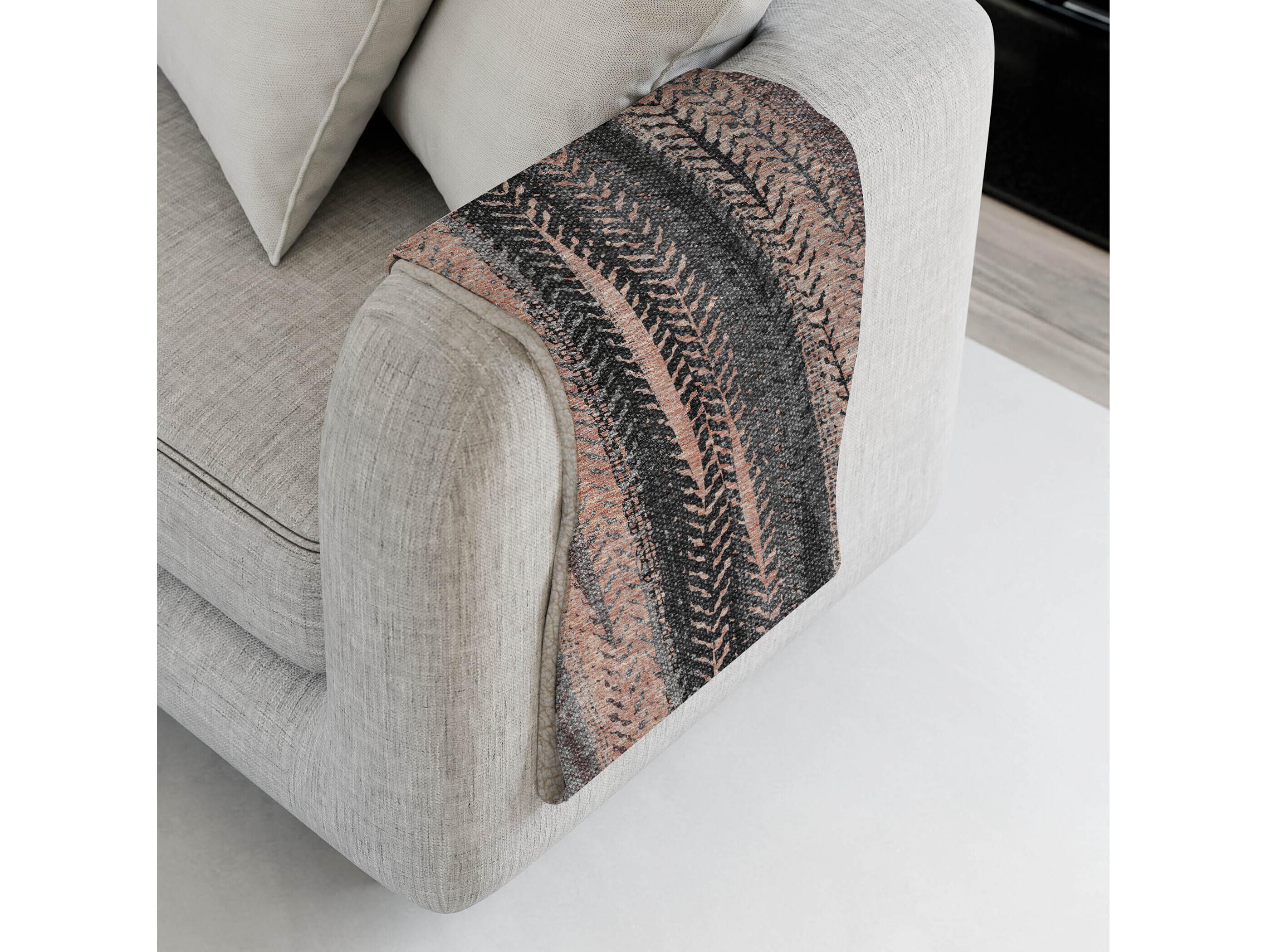 Dalyn Sherpa Orange Polyester Throw