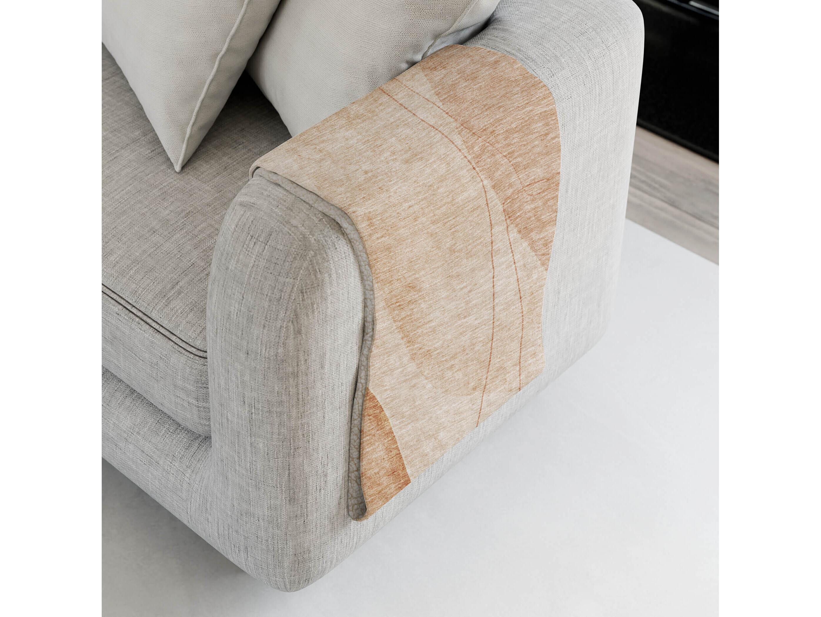 Dalyn Sherpa Orange Polyester Throw