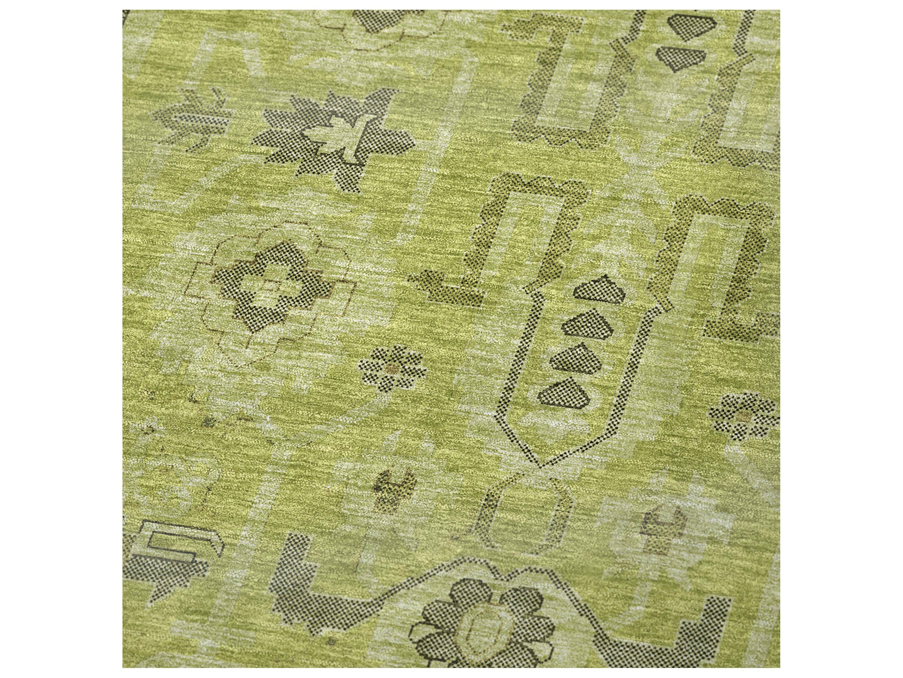 Dalyn Sherpa Green Polyester Throw