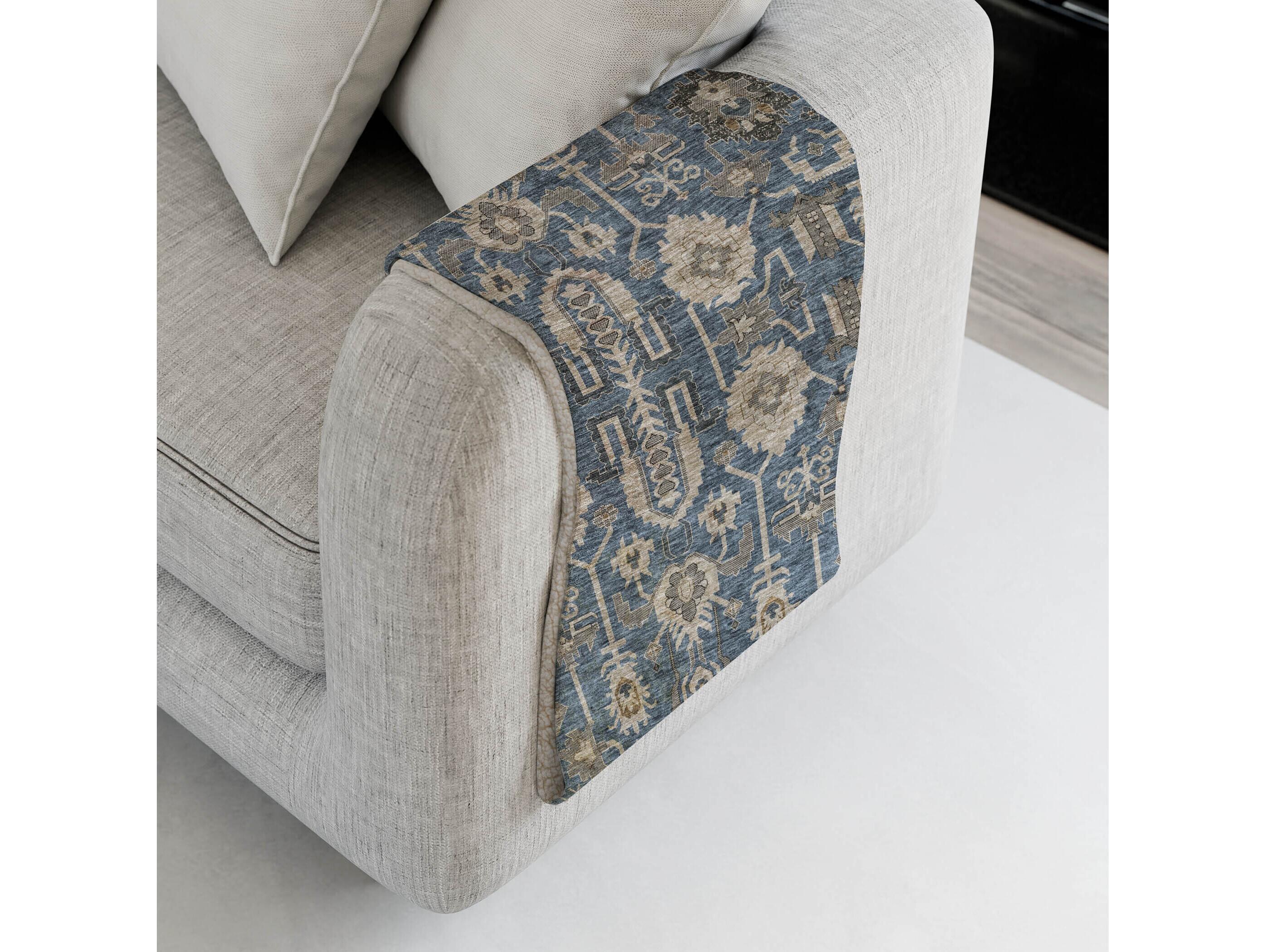 Dalyn Sherpa Blue Polyester Throw