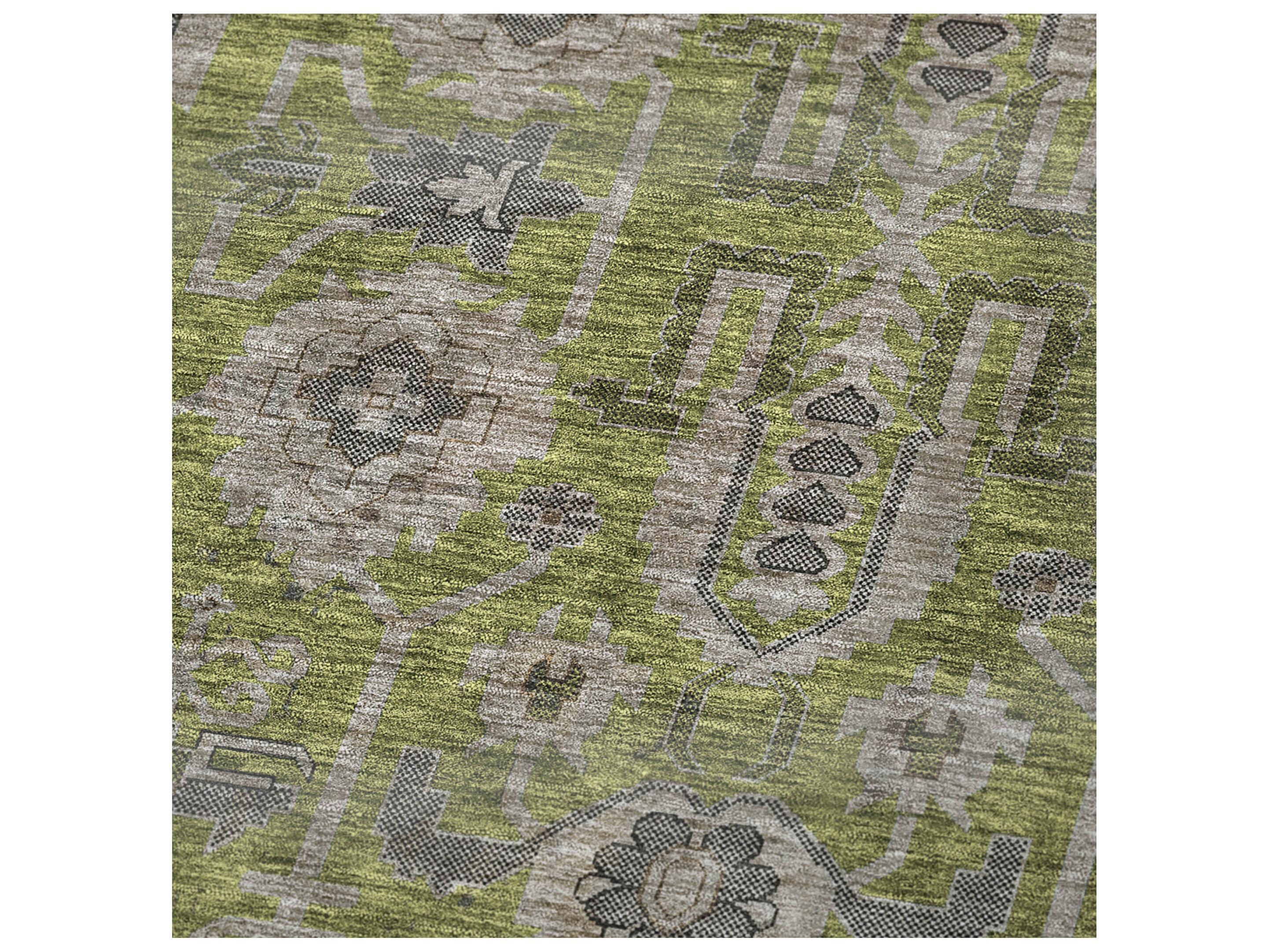 Dalyn Sherpa Green Polyester Throw