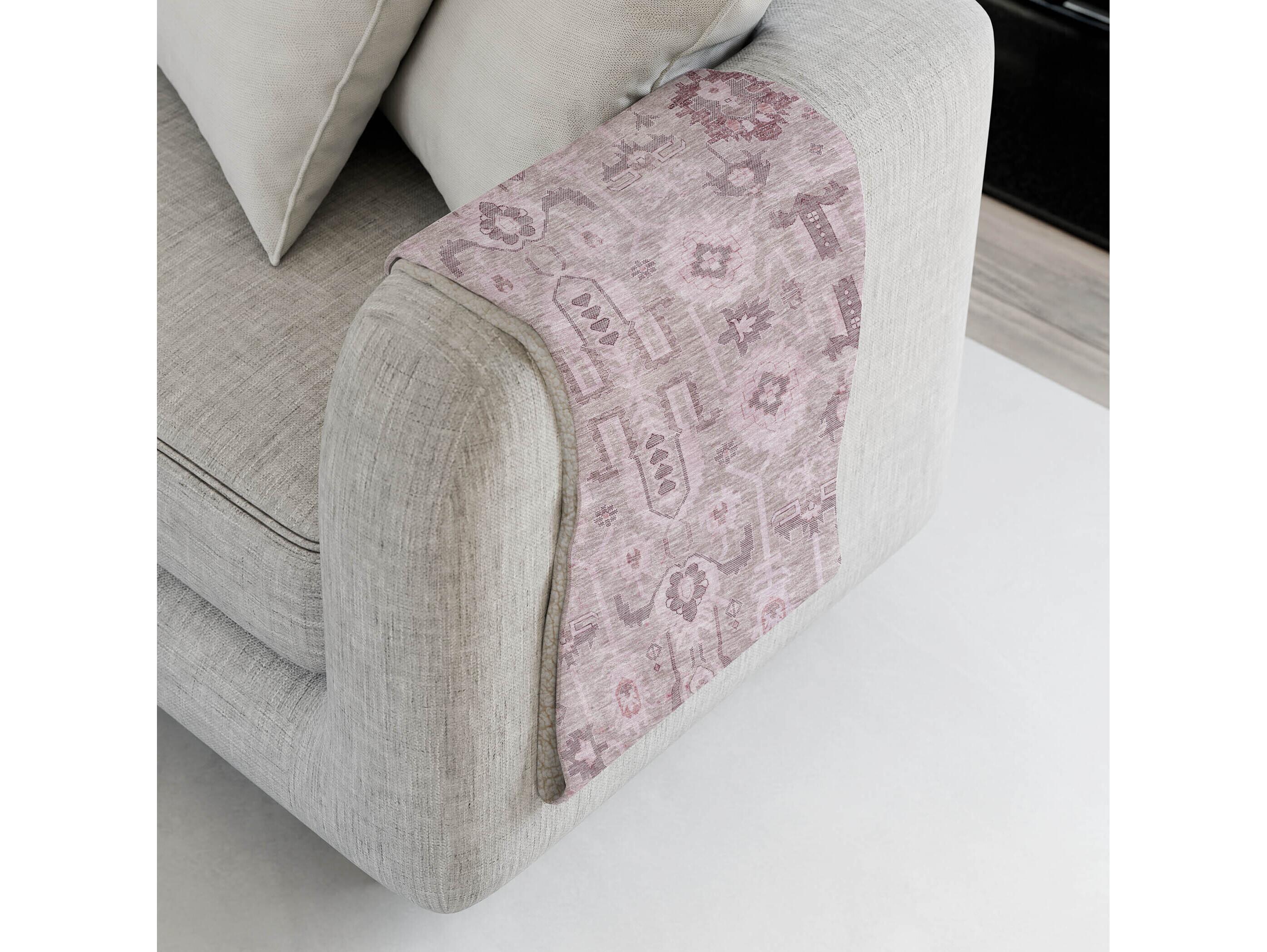Dalyn Sherpa Pink Polyester Throw