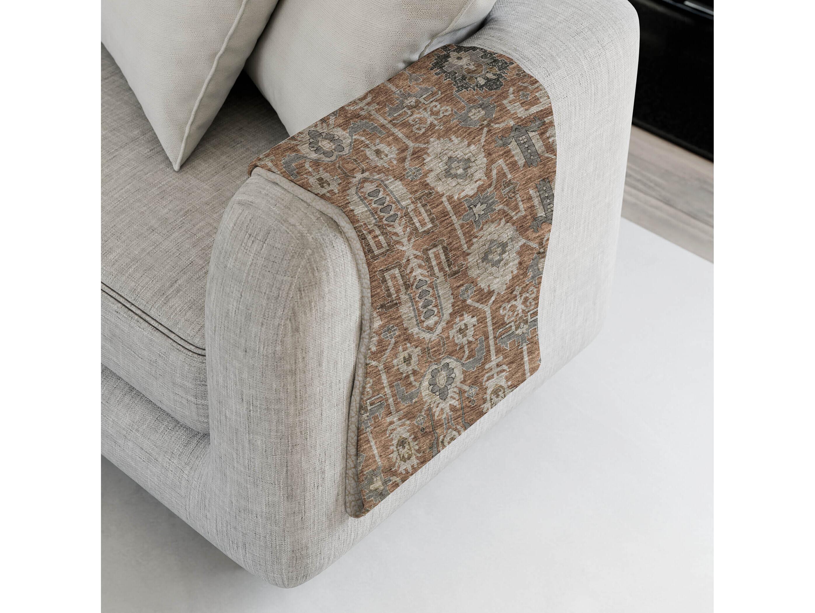 Dalyn Sherpa Orange Polyester Throw