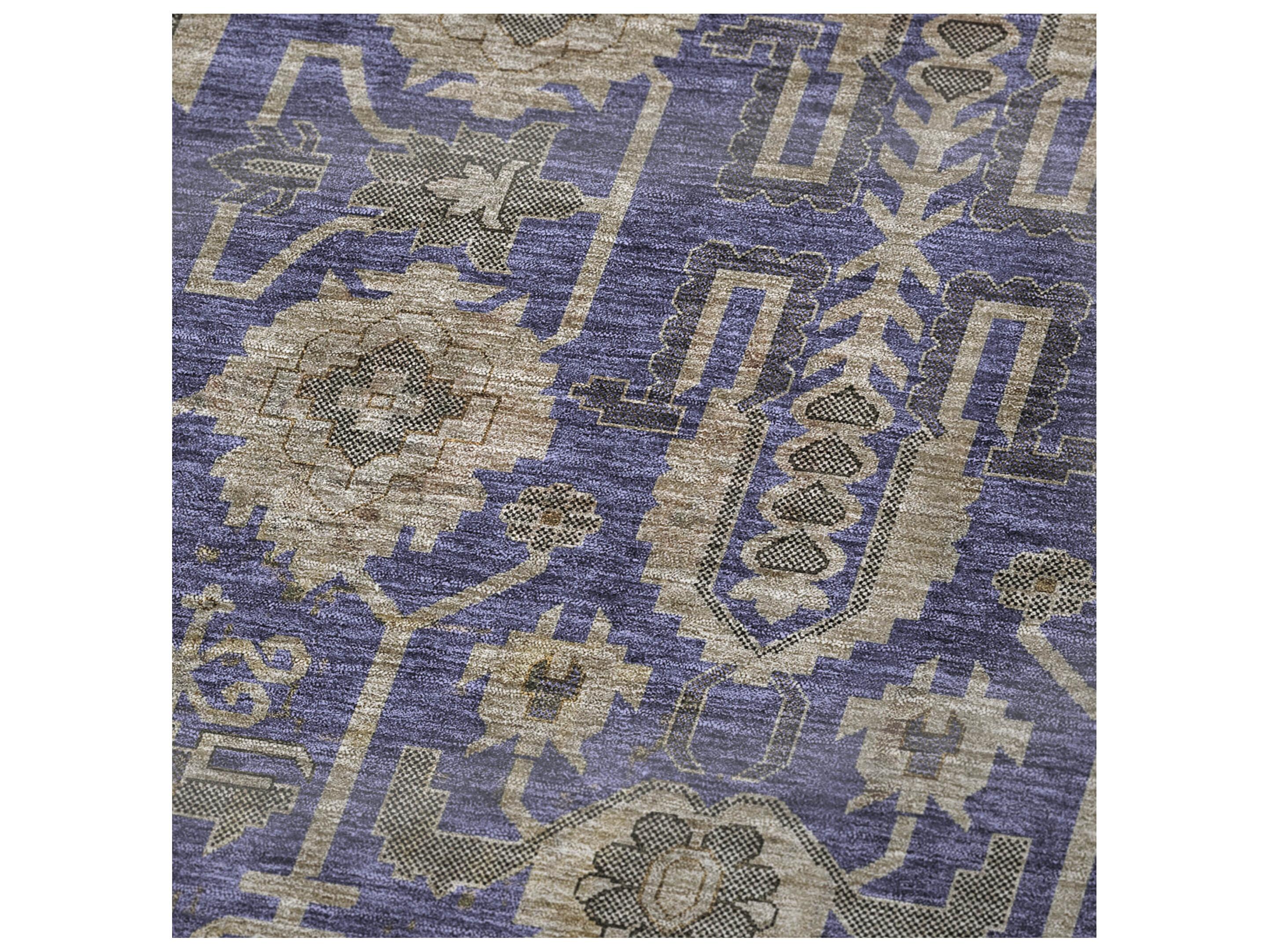 Dalyn Sherpa Purple Polyester Throw