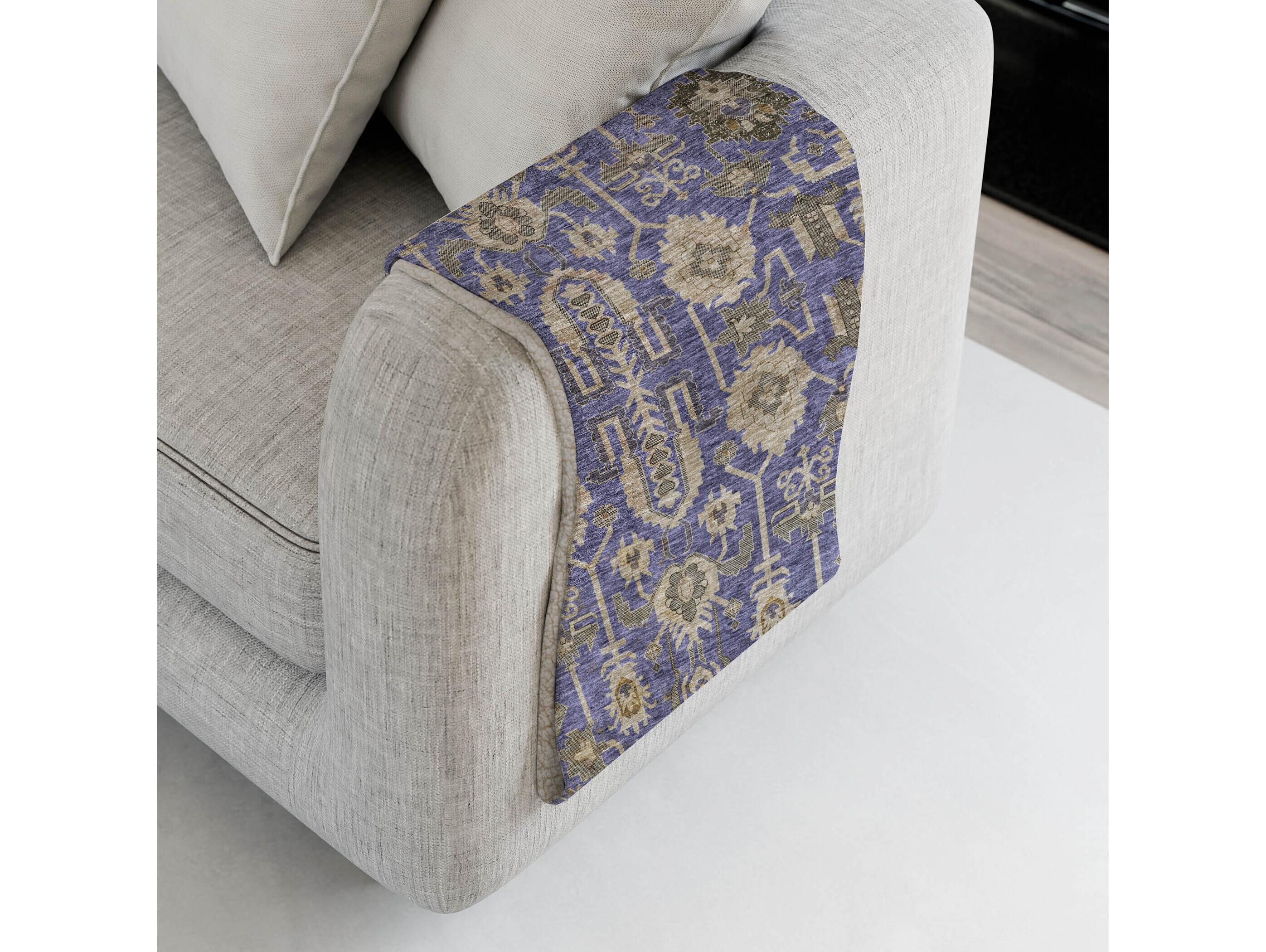 Dalyn Sherpa Purple Polyester Throw