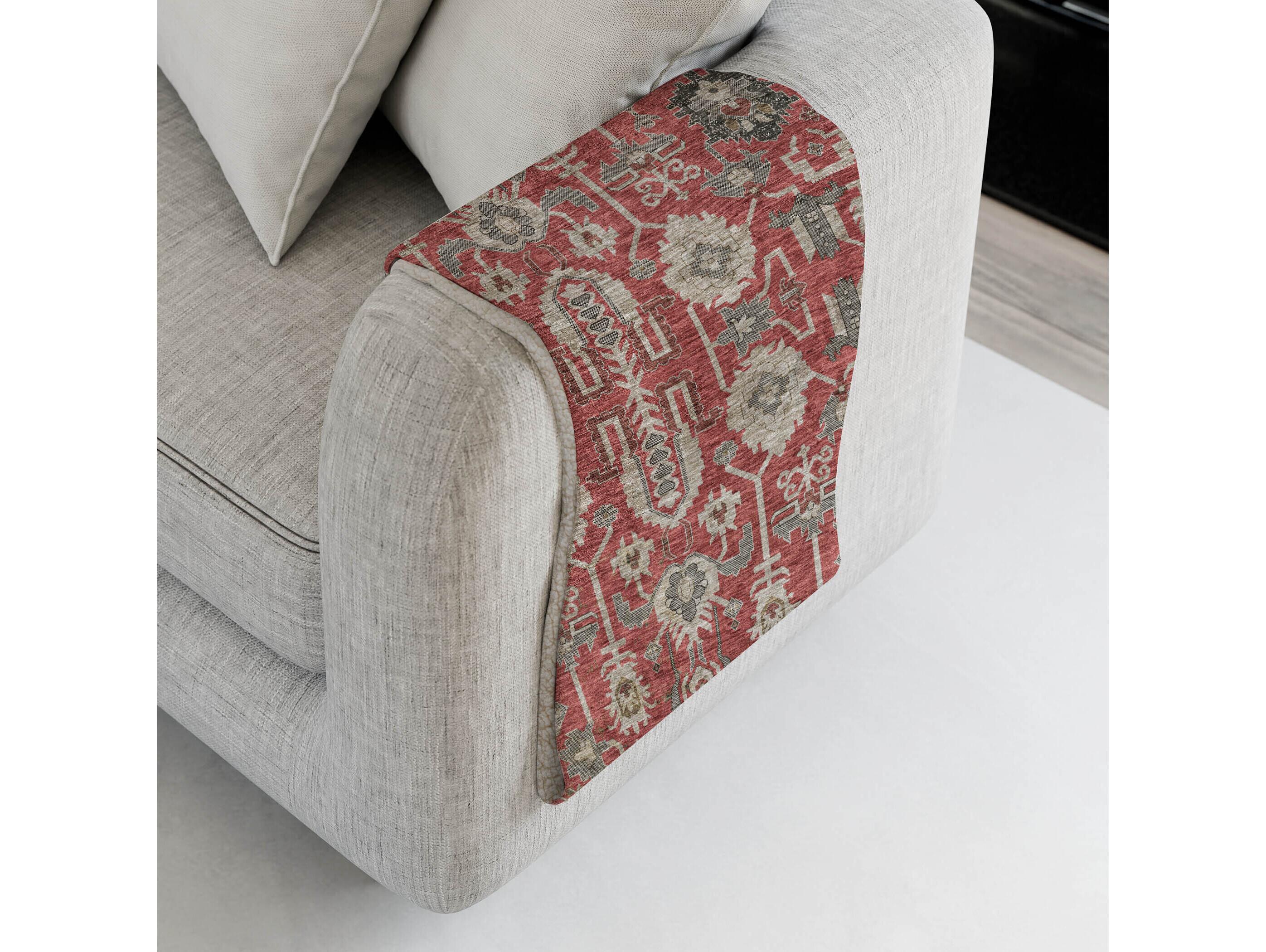 Dalyn Sherpa Red Polyester Throw