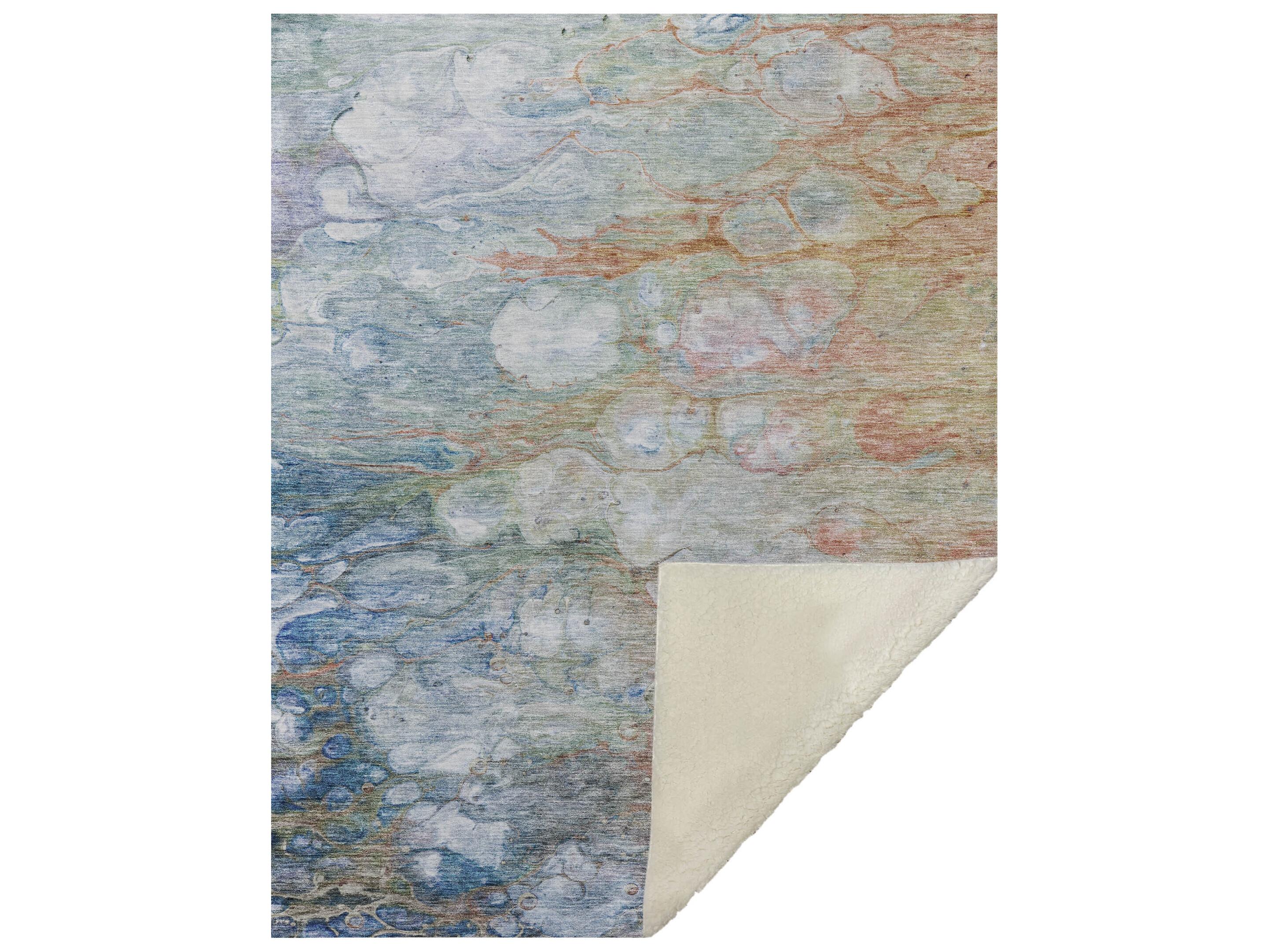 Dalyn Sherpa Orange Polyester Throw