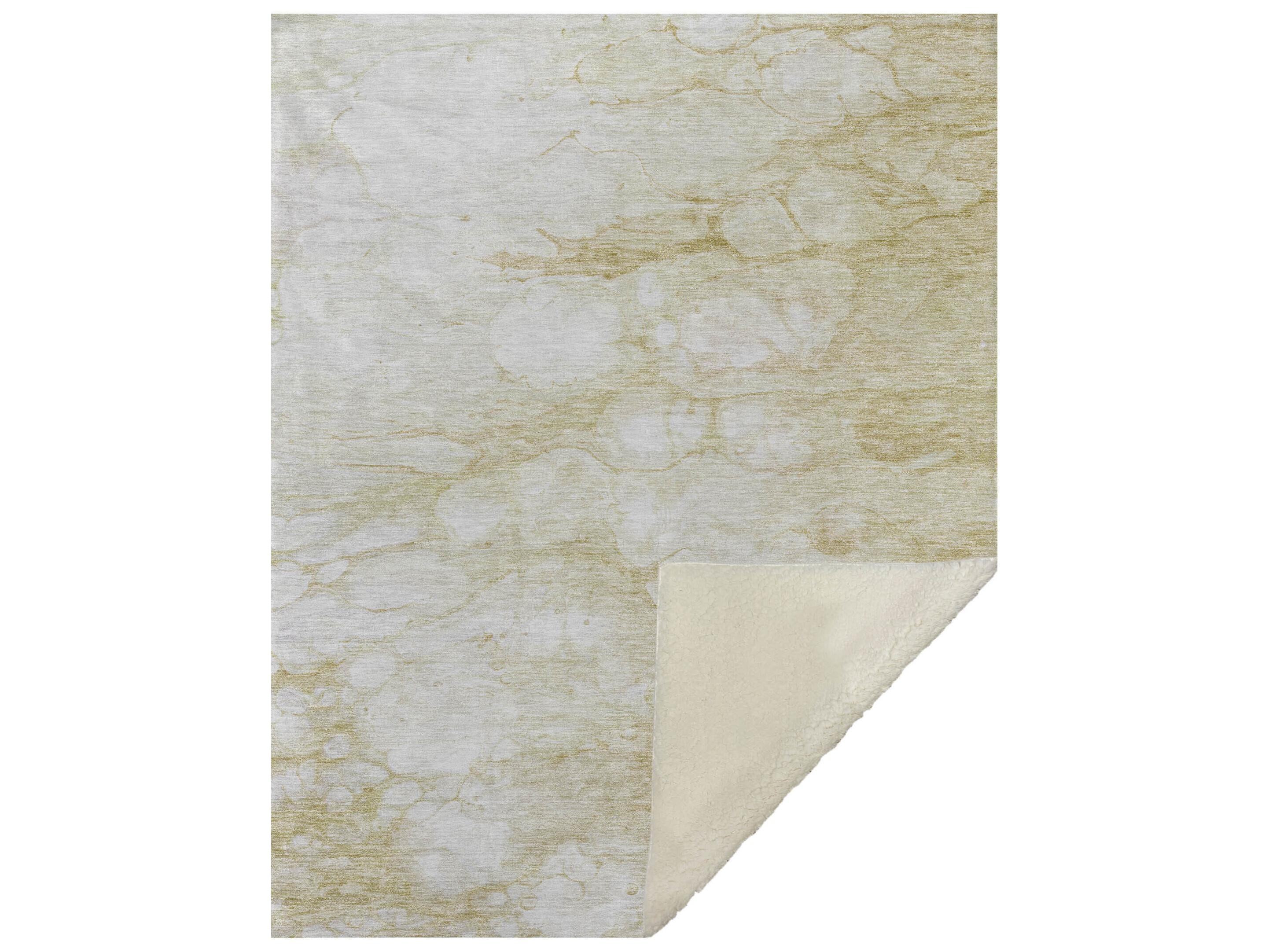 Dalyn Sherpa Brown Polyester Throw