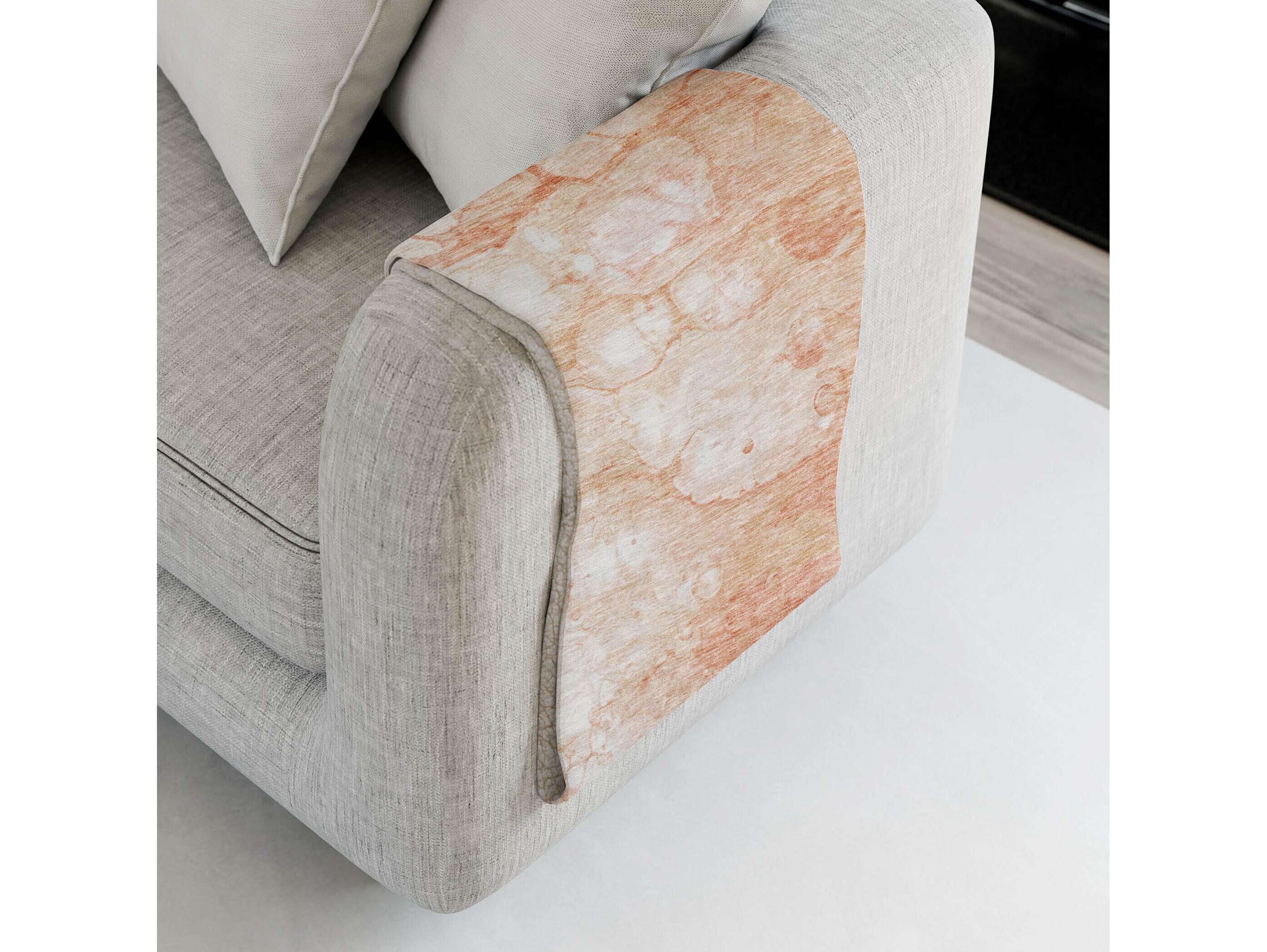 Dalyn Sherpa Orange Polyester Throw