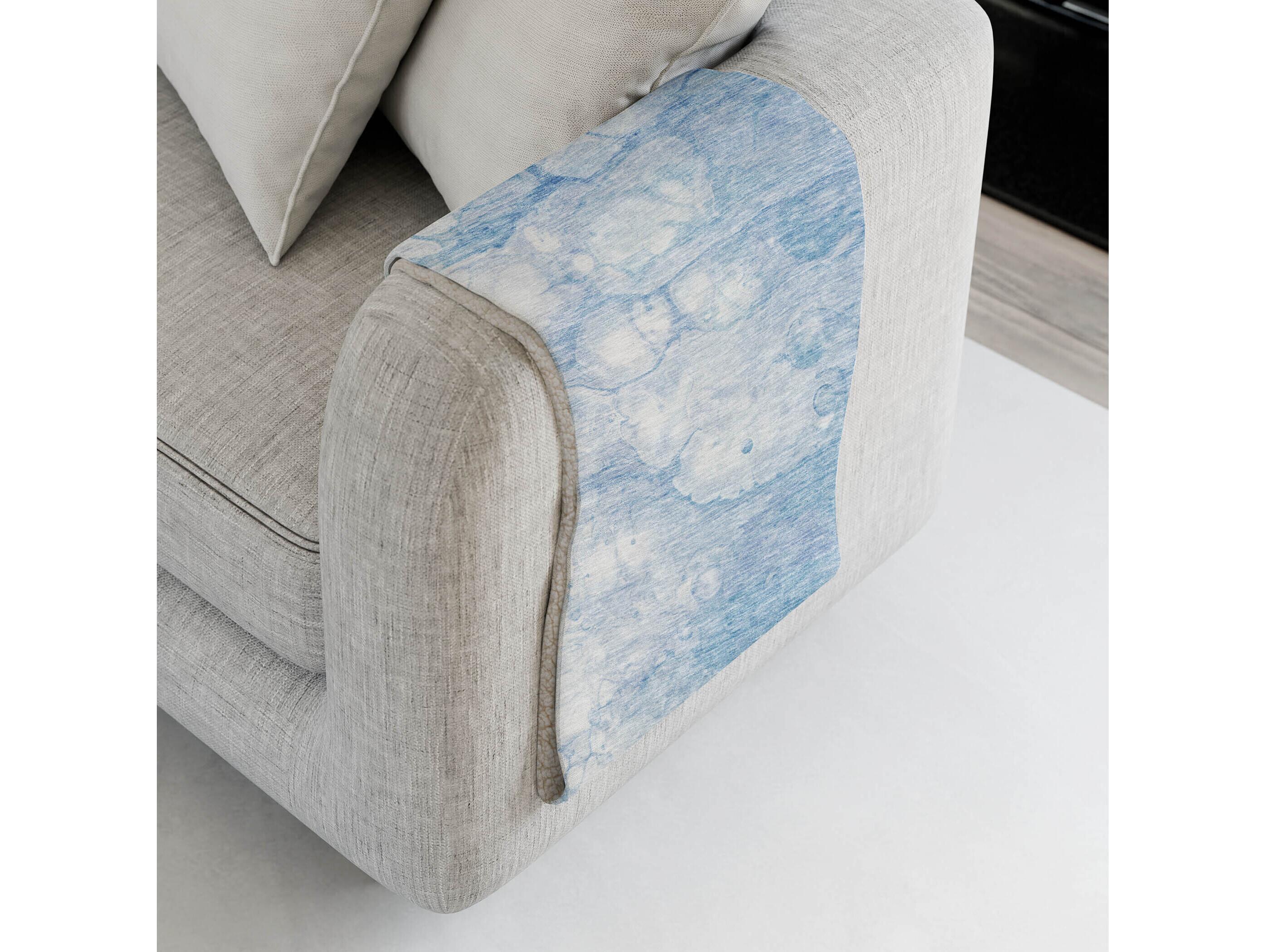 Dalyn Sherpa Blue Polyester Throw