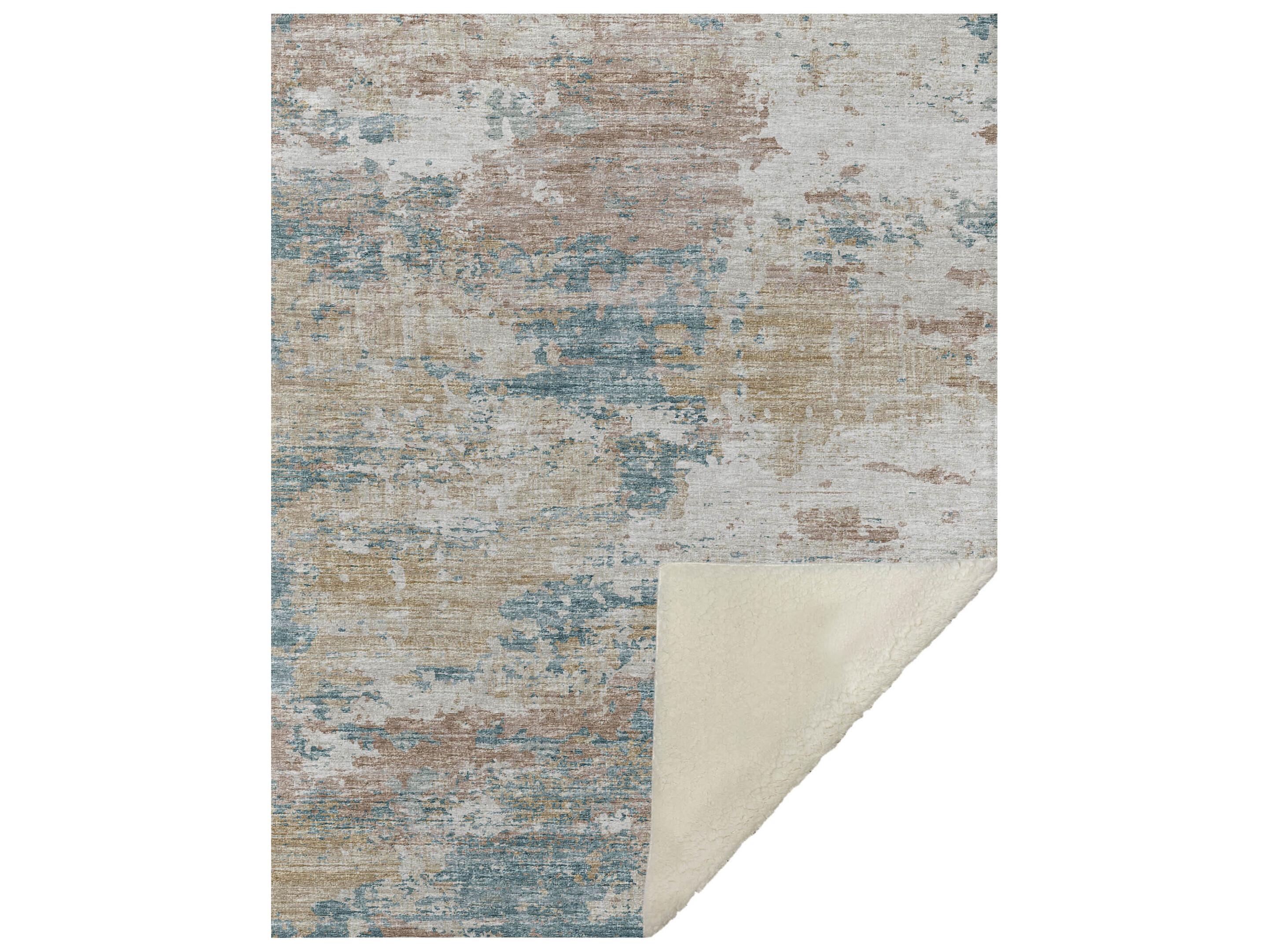 Dalyn Sherpa Ivory Polyester Throw