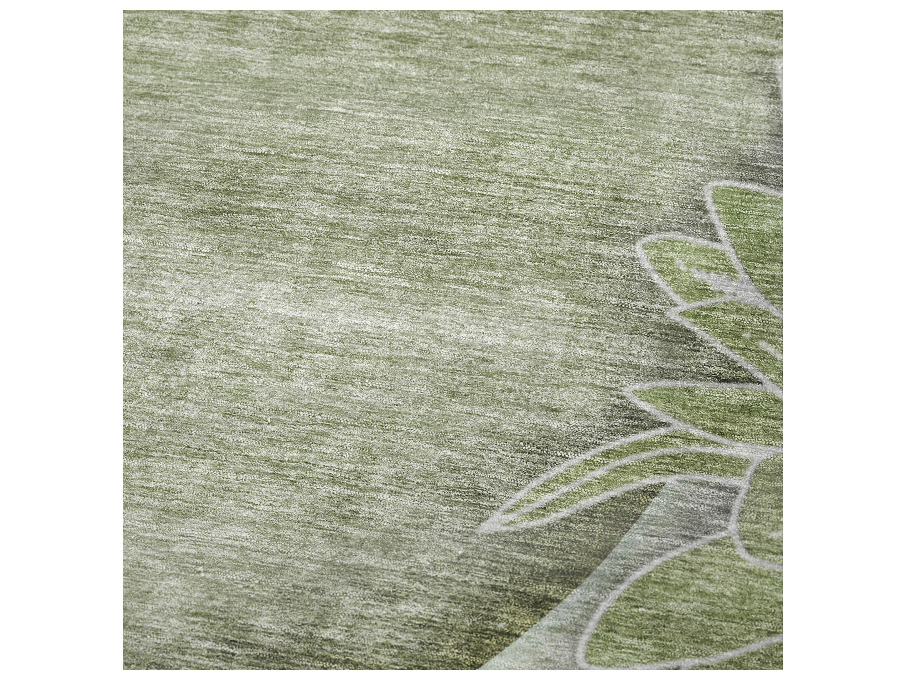 Dalyn Sherpa Green Polyester Throw