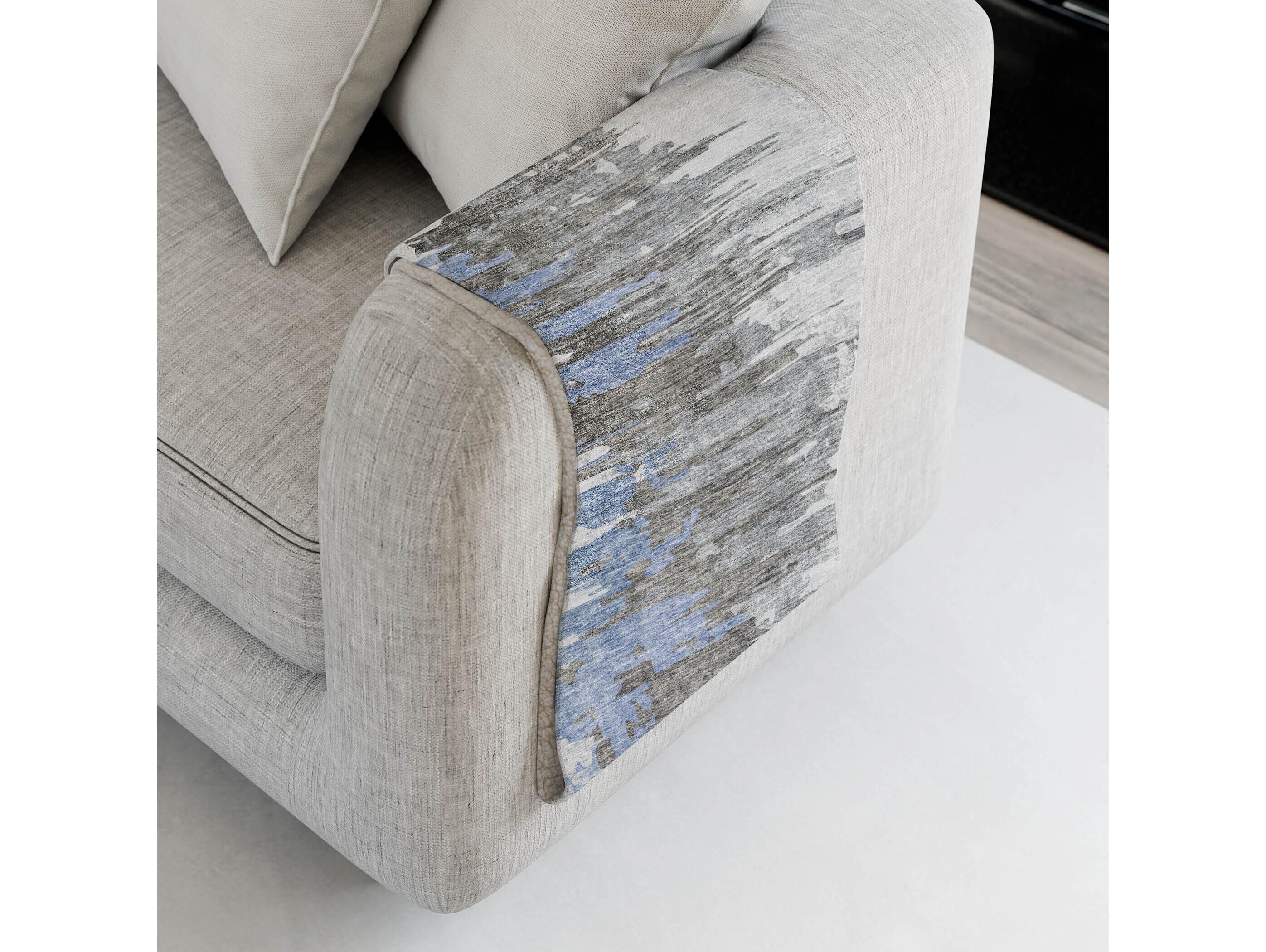 Dalyn Sherpa Blue Polyester Throw