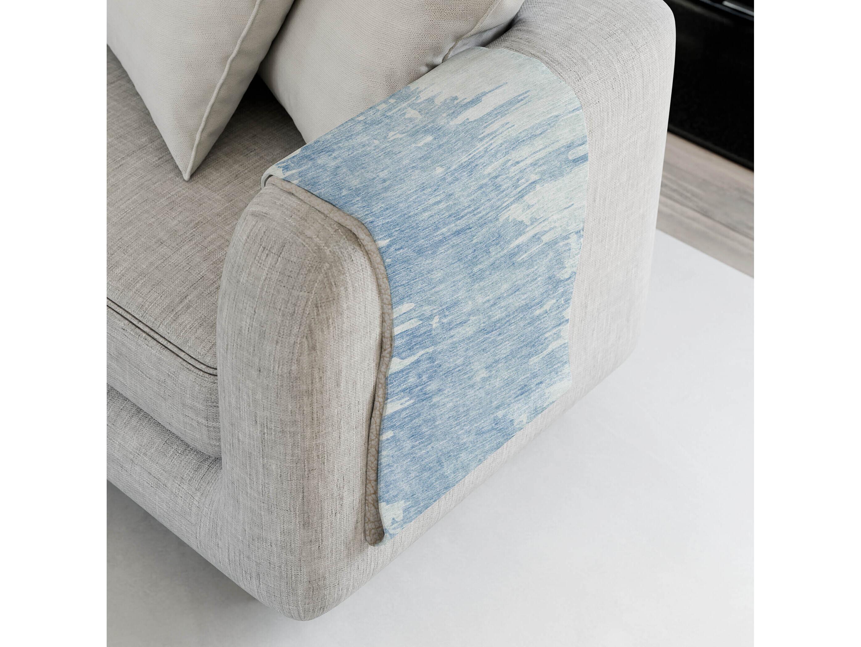 Dalyn Sherpa Blue Polyester Throw