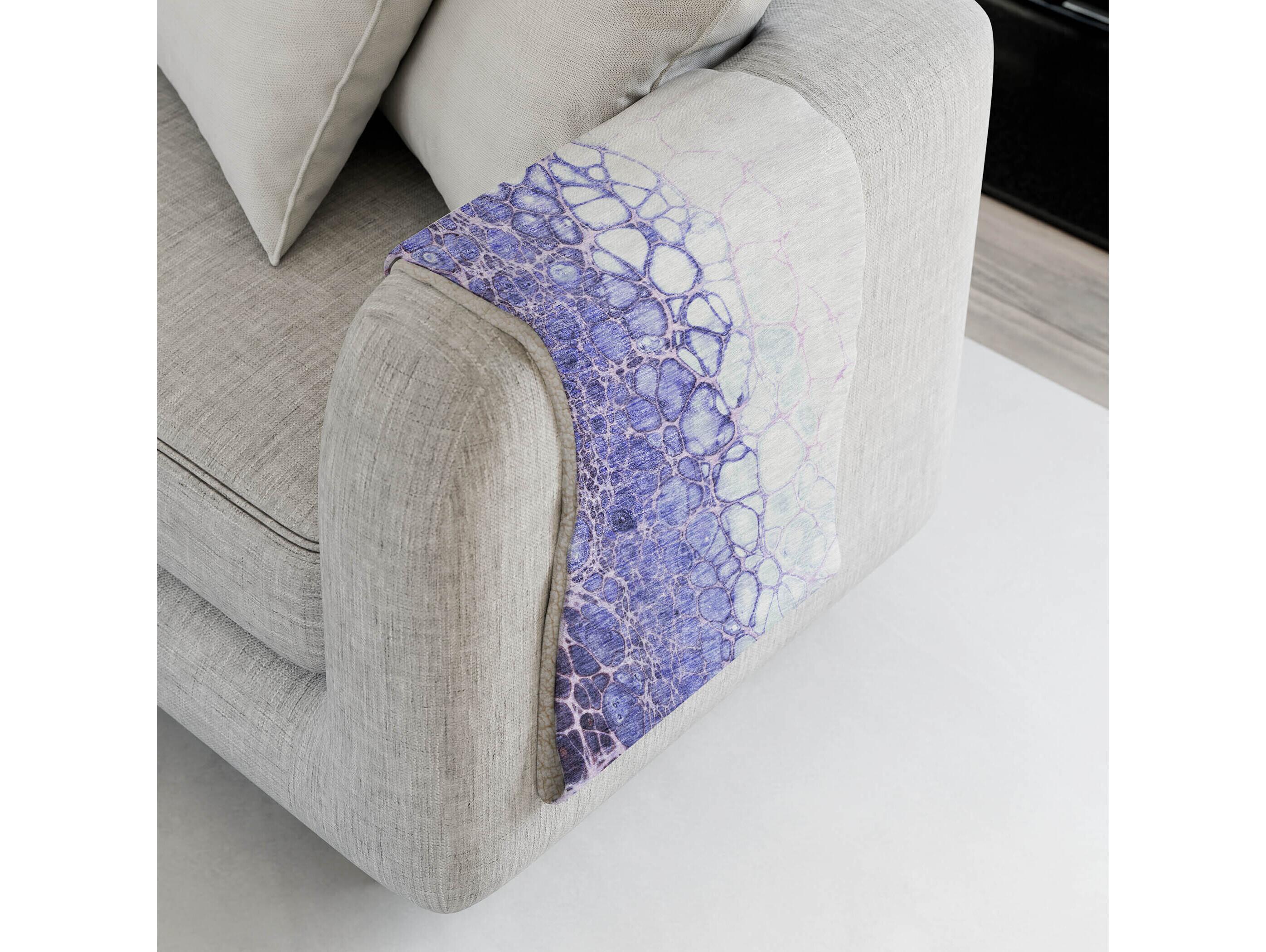 Dalyn Sherpa Purple Polyester Throw