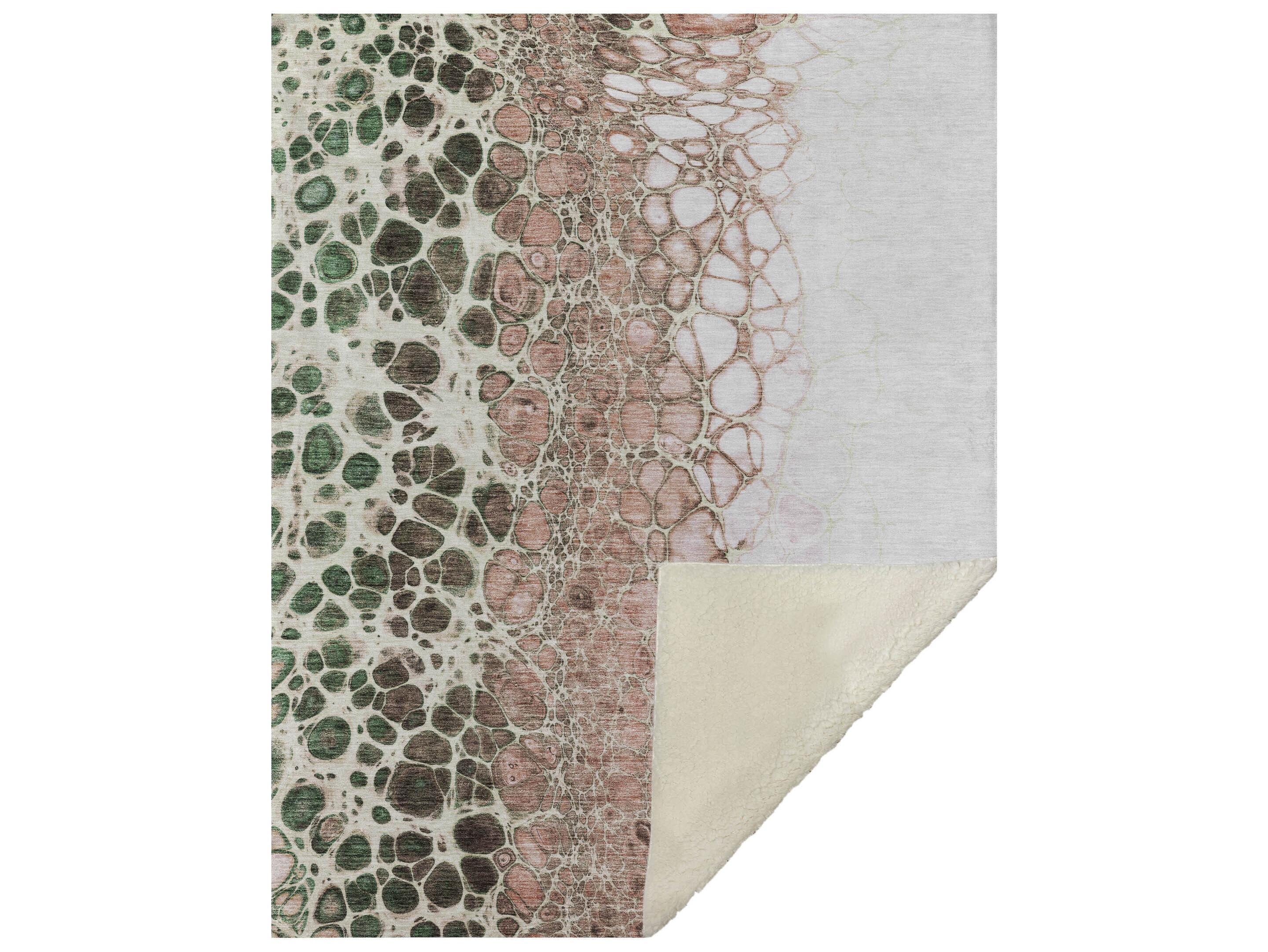 Dalyn Sherpa Orange Polyester Throw