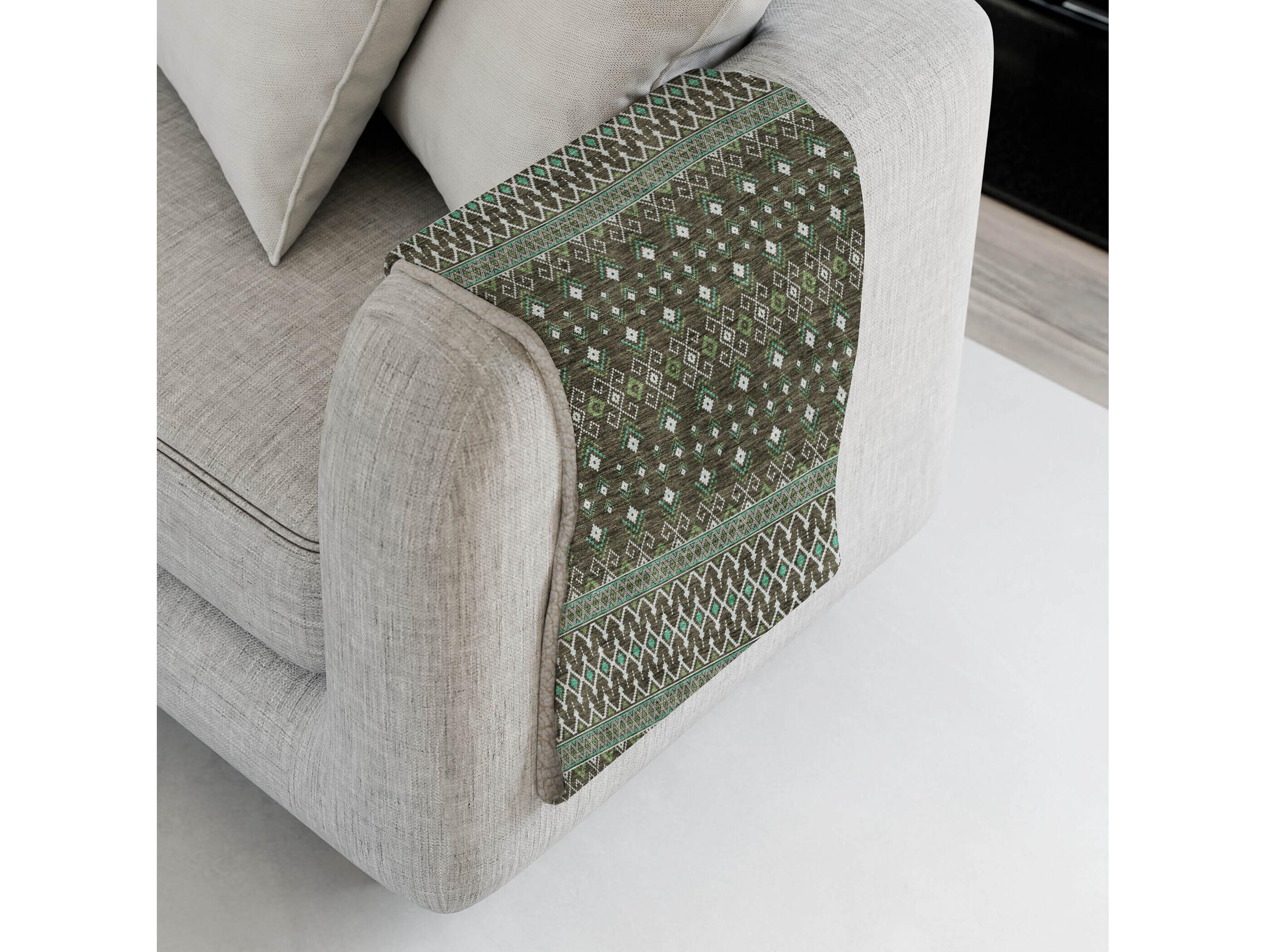 Dalyn Sherpa Brown Polyester Throw