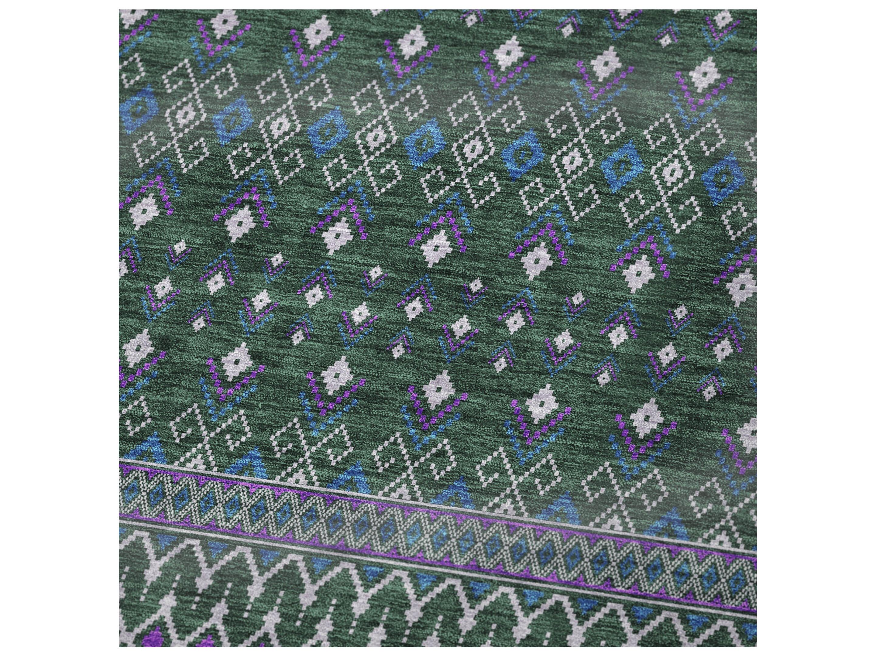 Dalyn Sherpa Green Polyester Throw