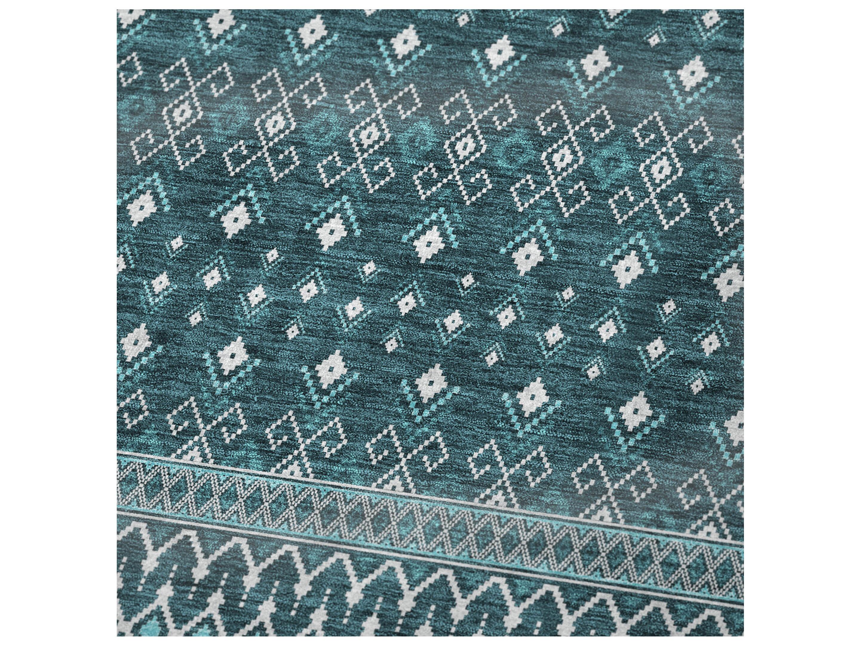 Dalyn Sherpa Teal Polyester Throw