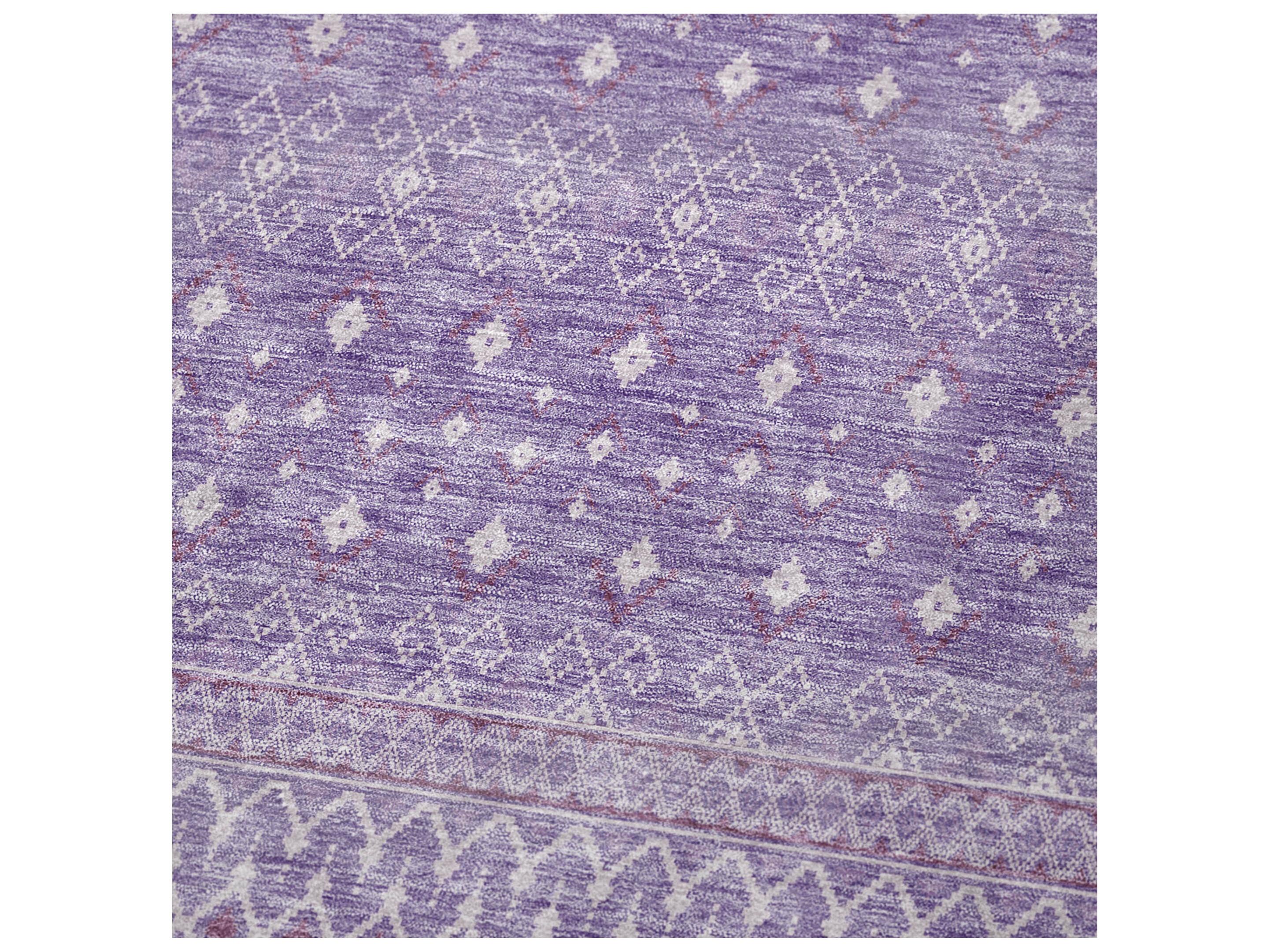 Dalyn Sherpa Purple Polyester Throw