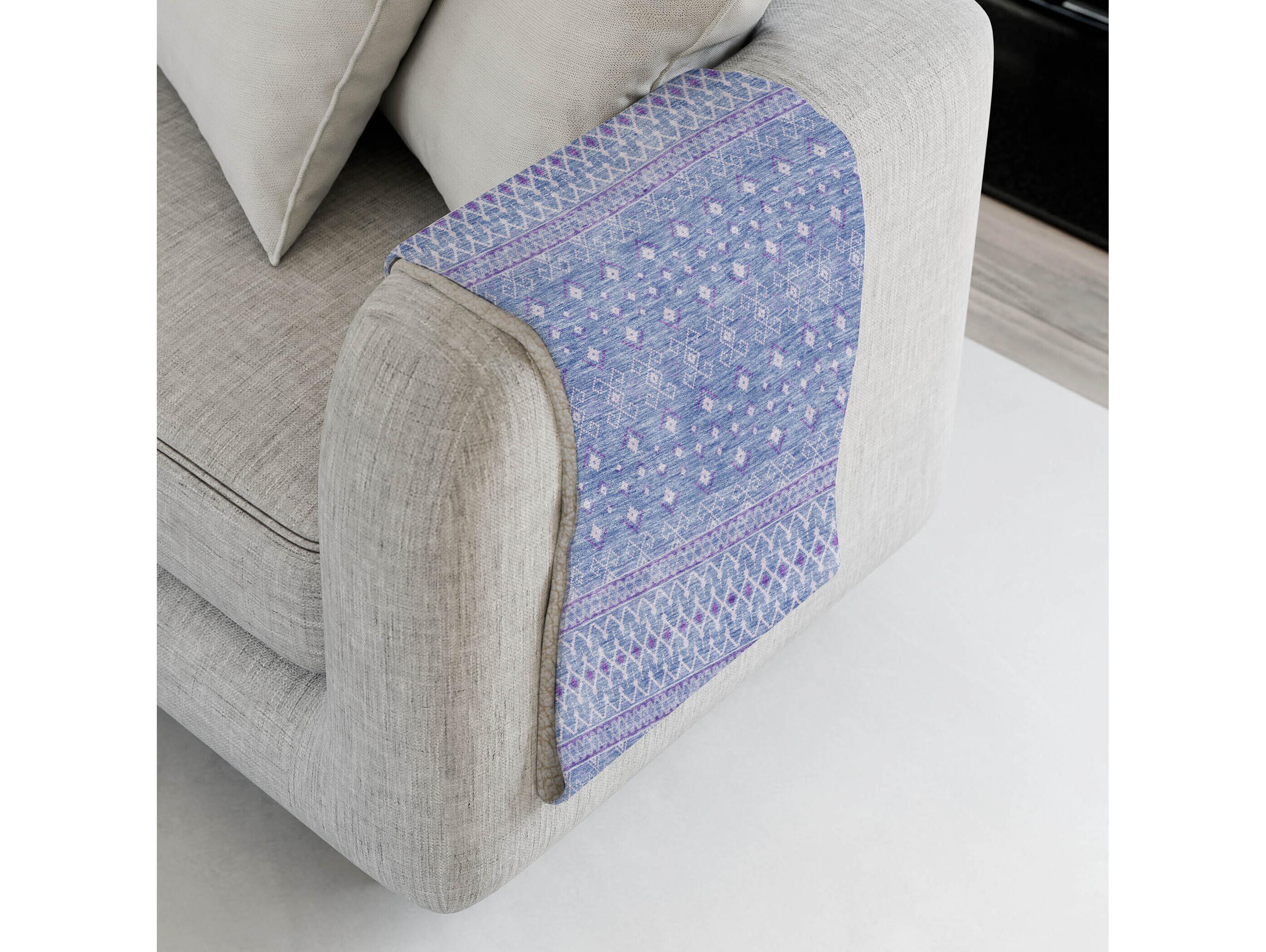 Dalyn Sherpa Blue Polyester Throw