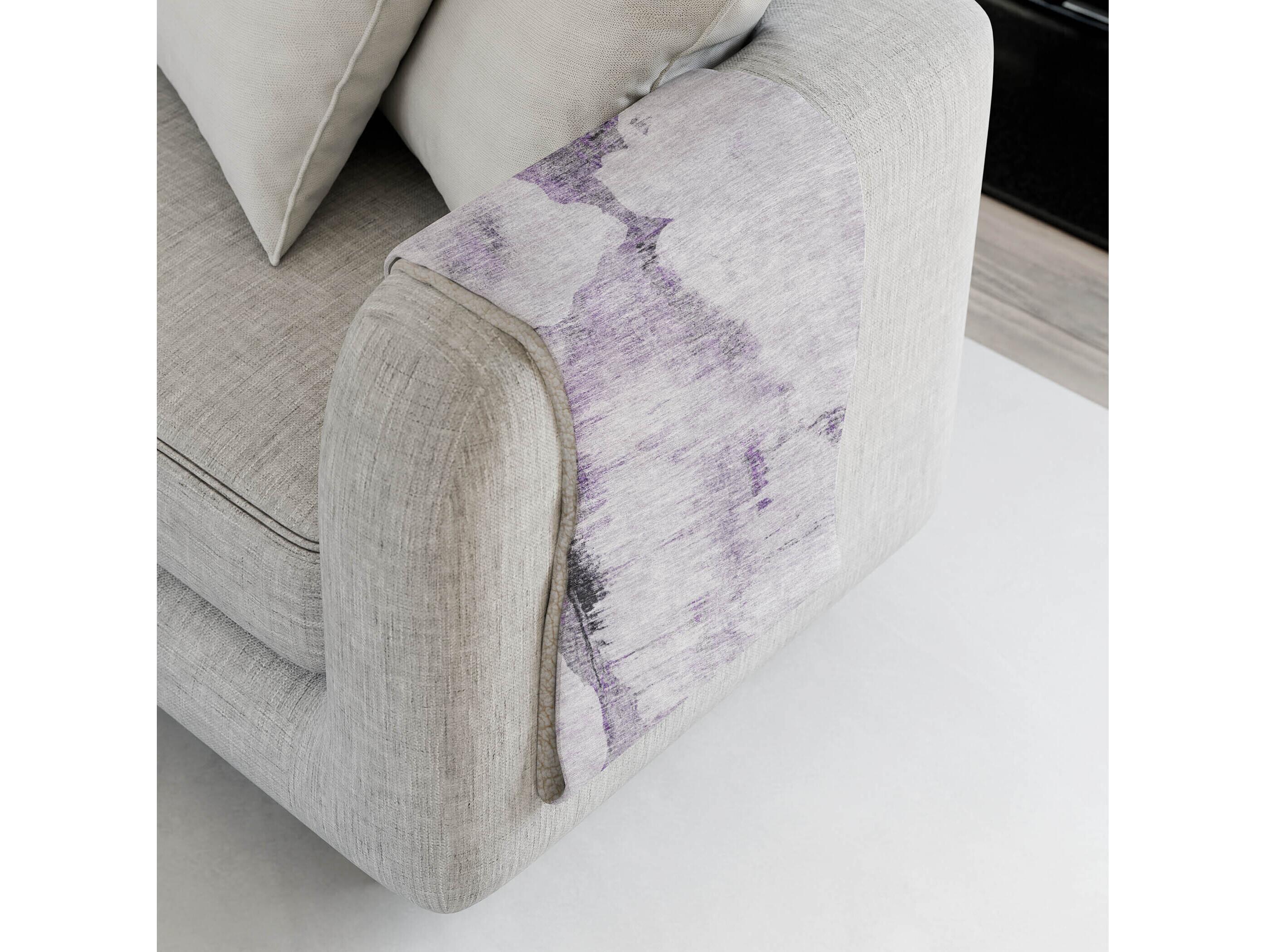 Dalyn Sherpa Purple Polyester Throw