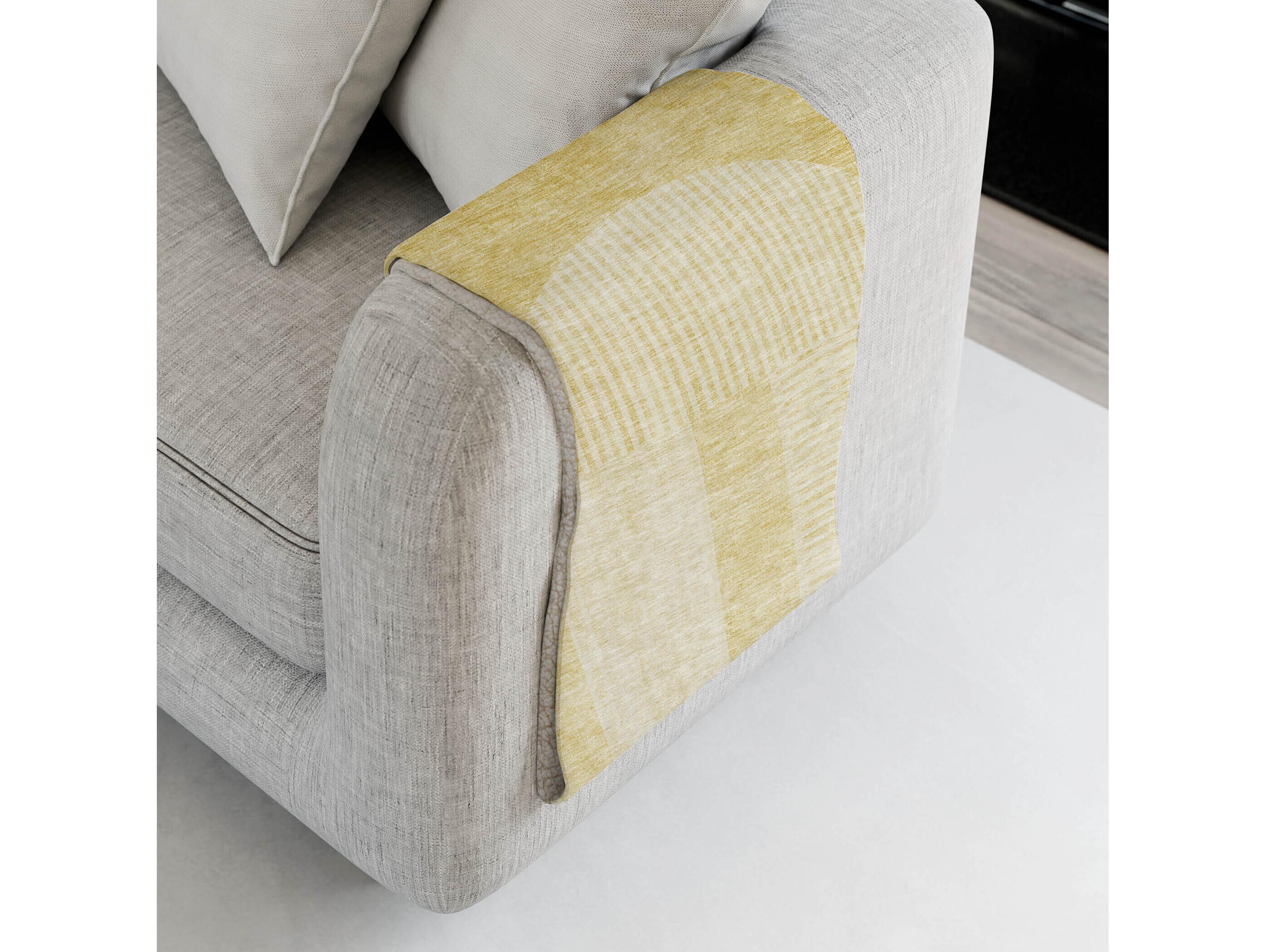 Dalyn Sherpa Gold Polyester Throw