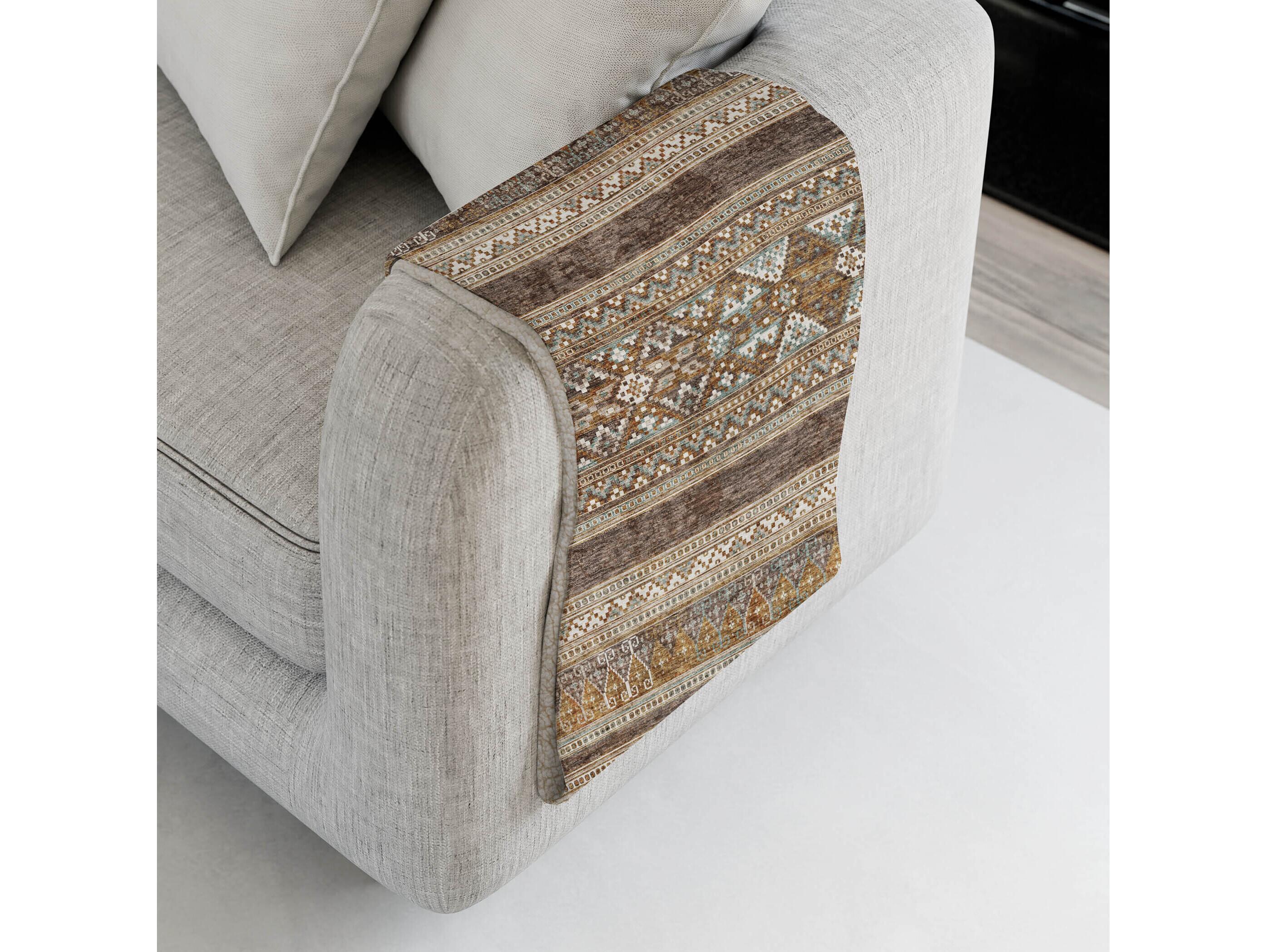 Dalyn Sherpa Brown Polyester Throw