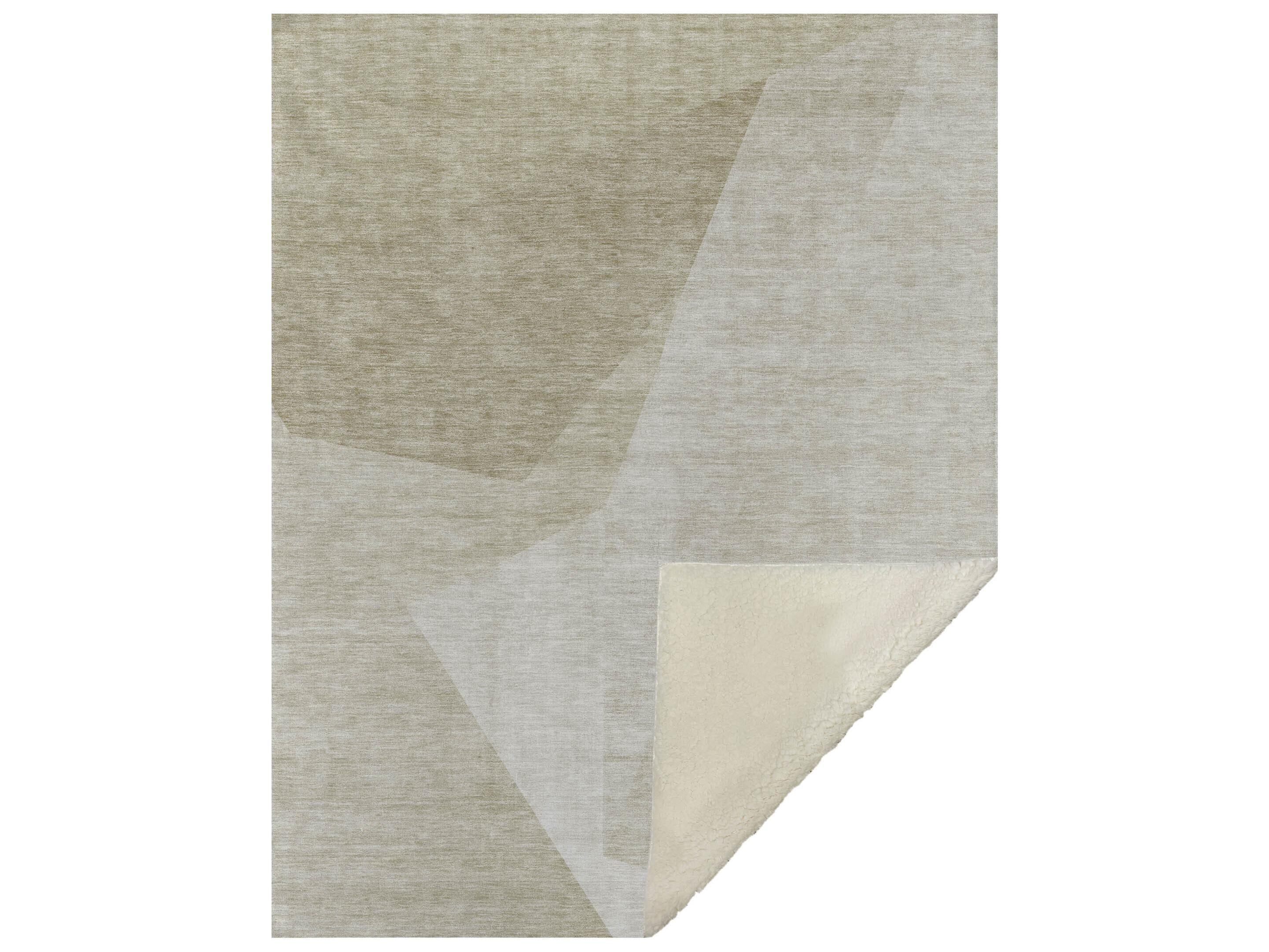 Dalyn Sherpa Brown Polyester Throw