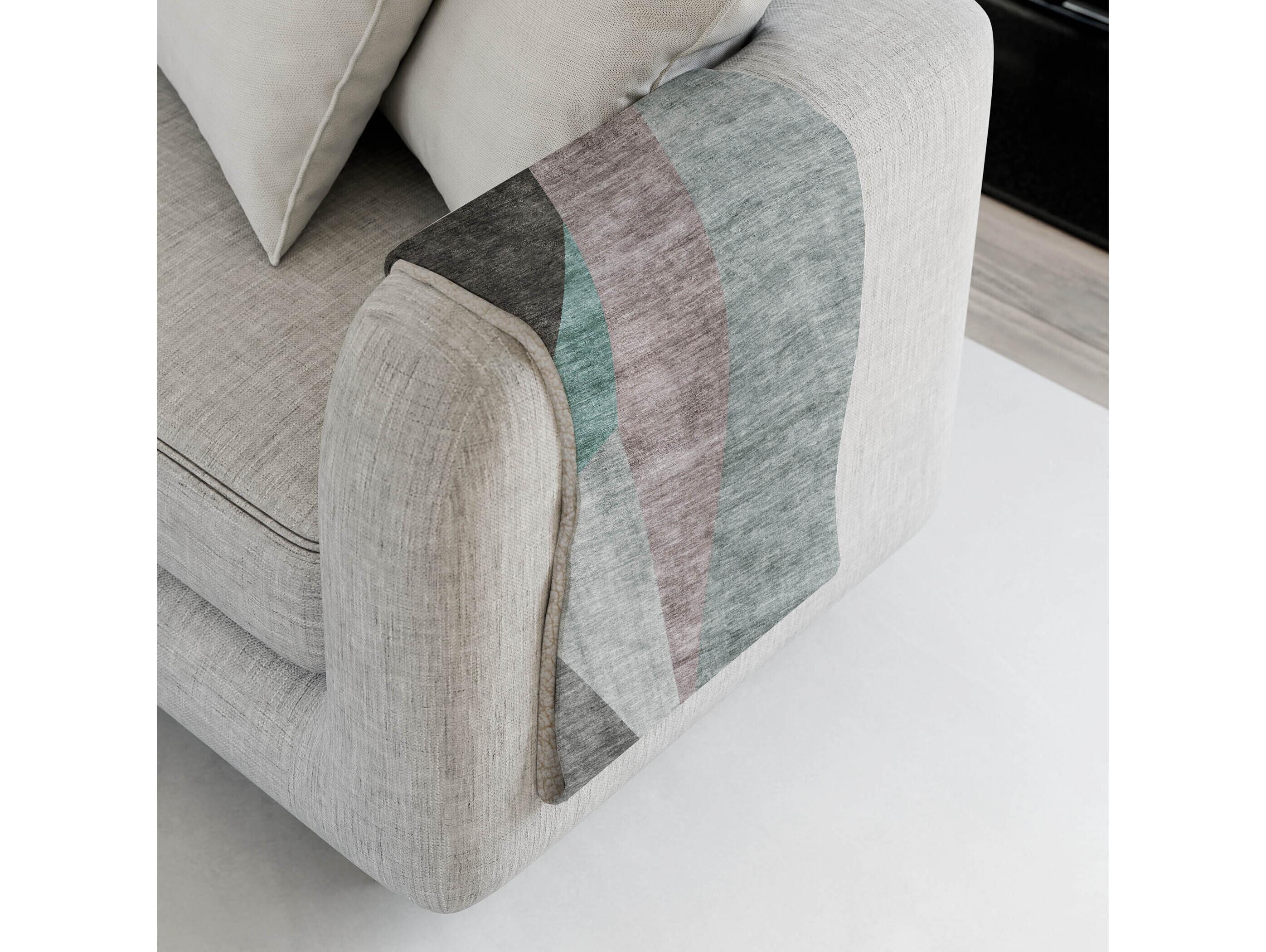 Dalyn Sherpa Teal Polyester Throw