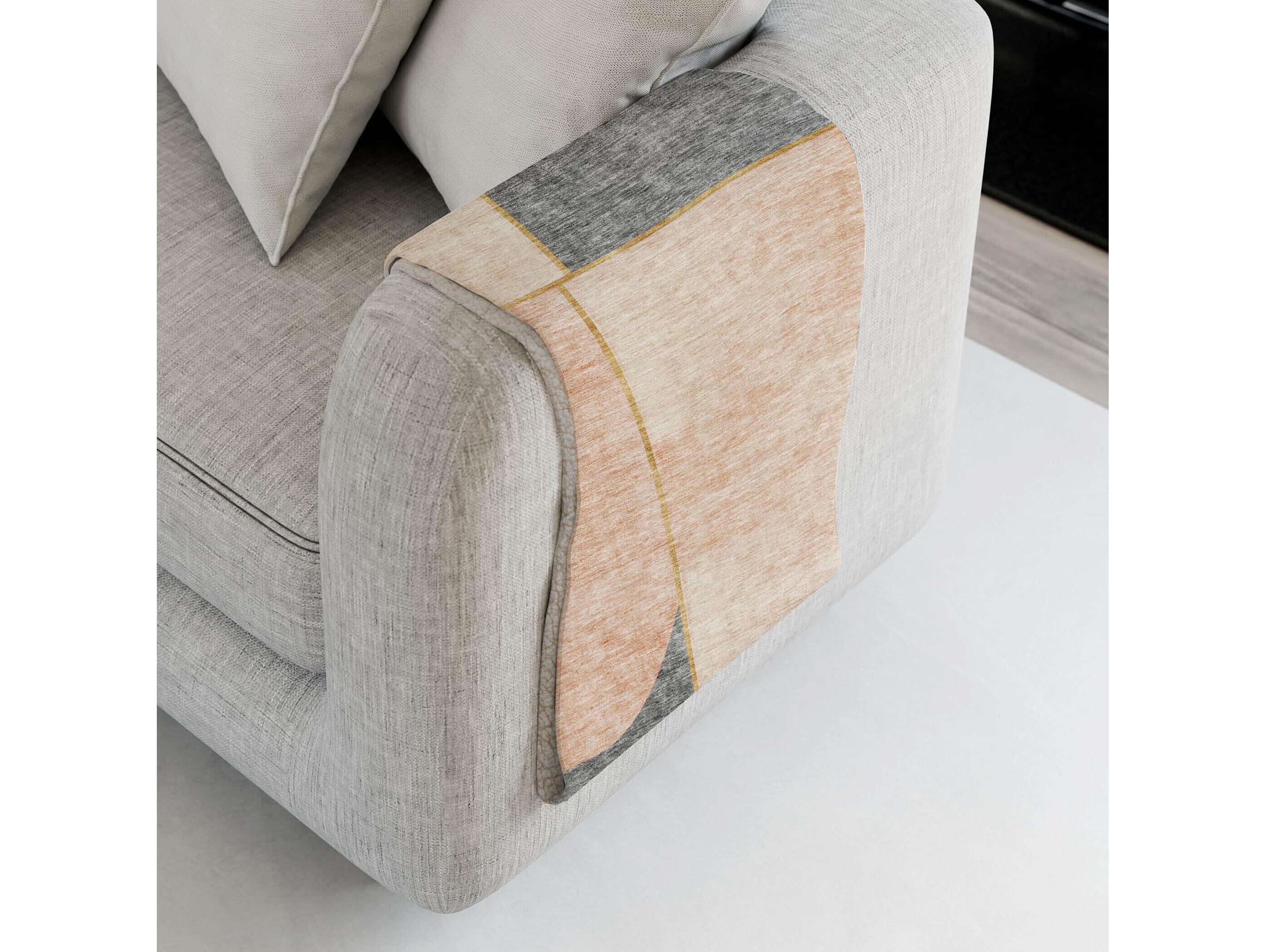 Dalyn Sherpa Orange Polyester Throw