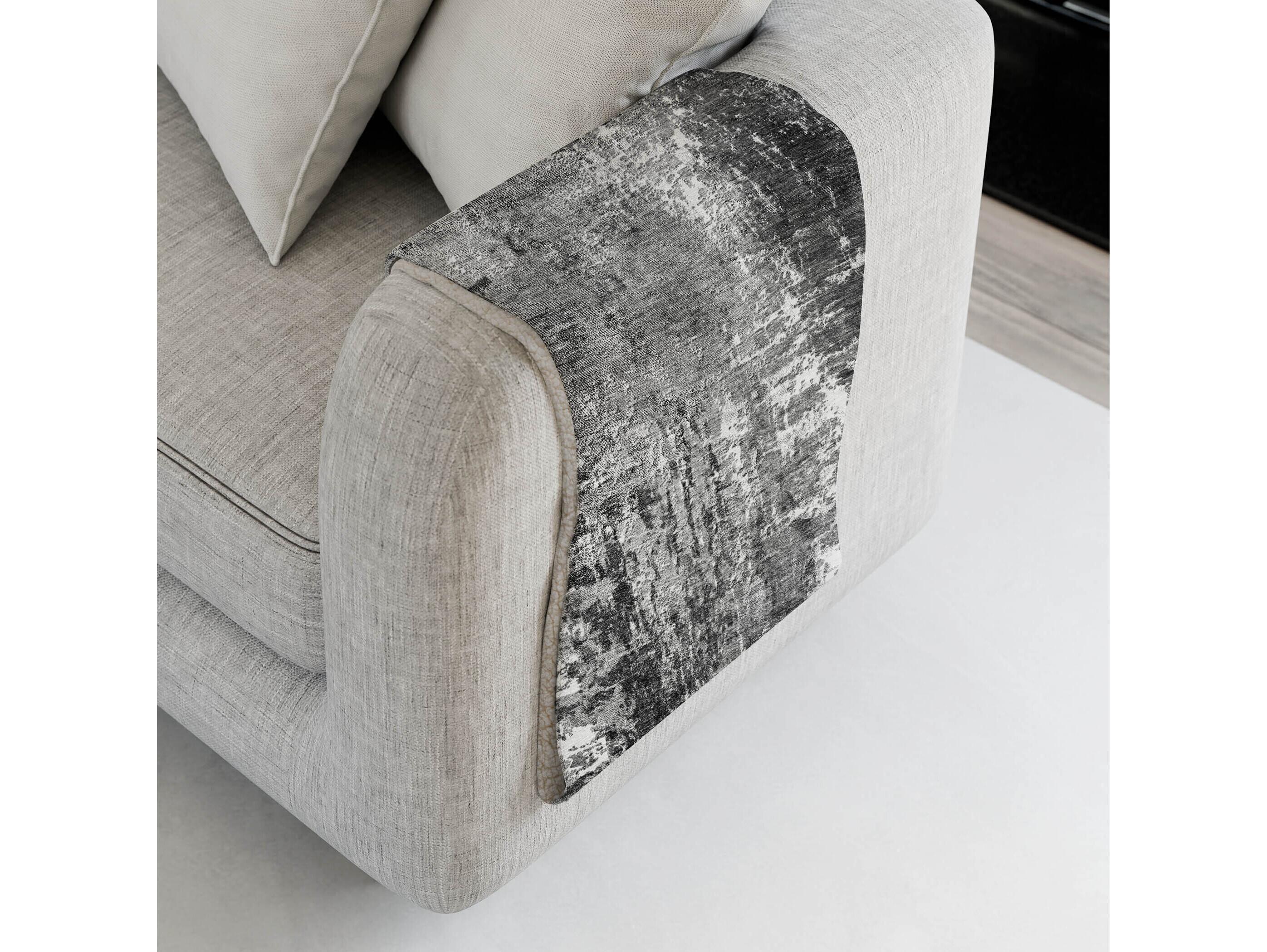 Dalyn Sherpa Gray Polyester Throw