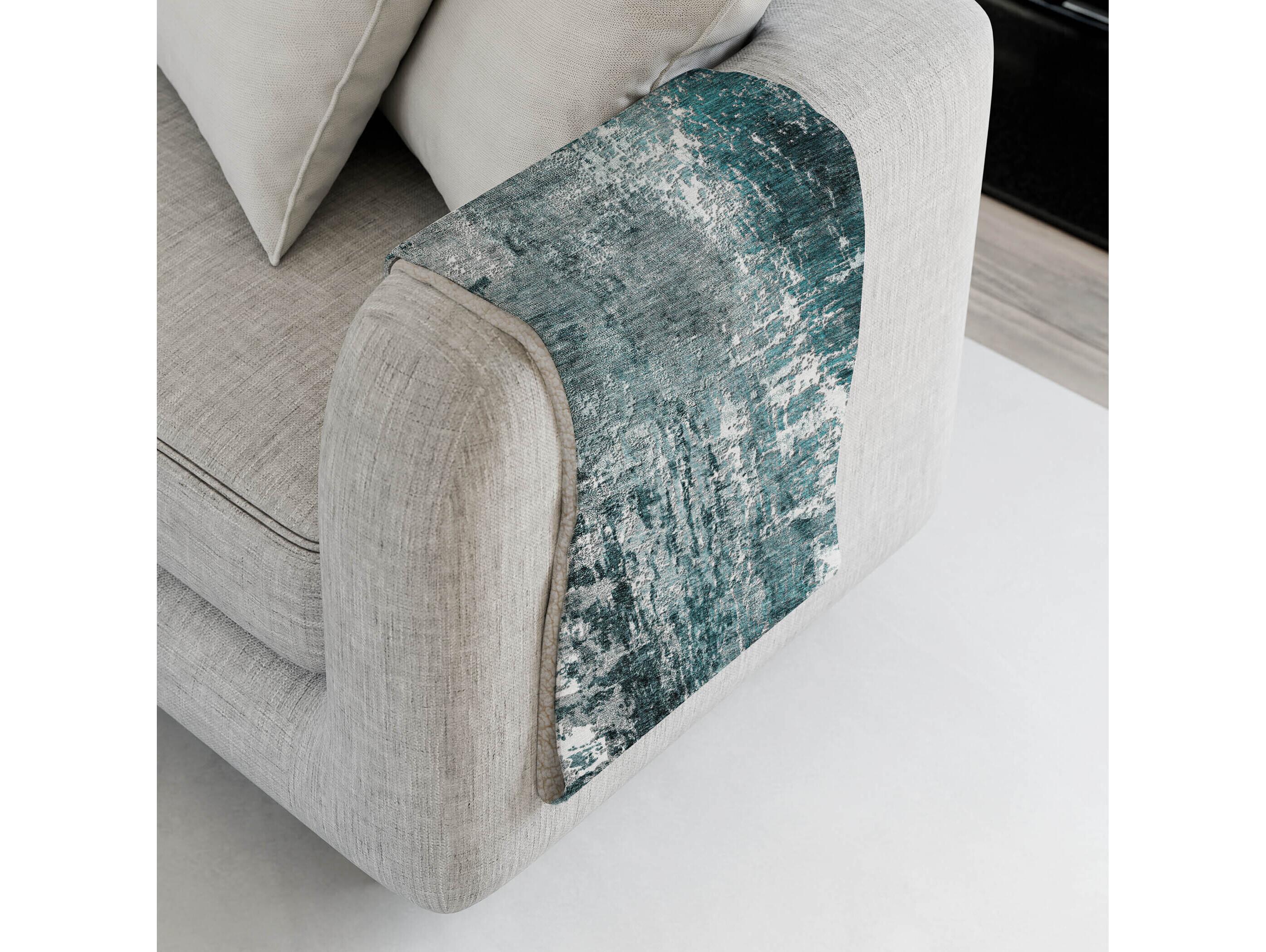 Dalyn Sherpa Teal Polyester Throw