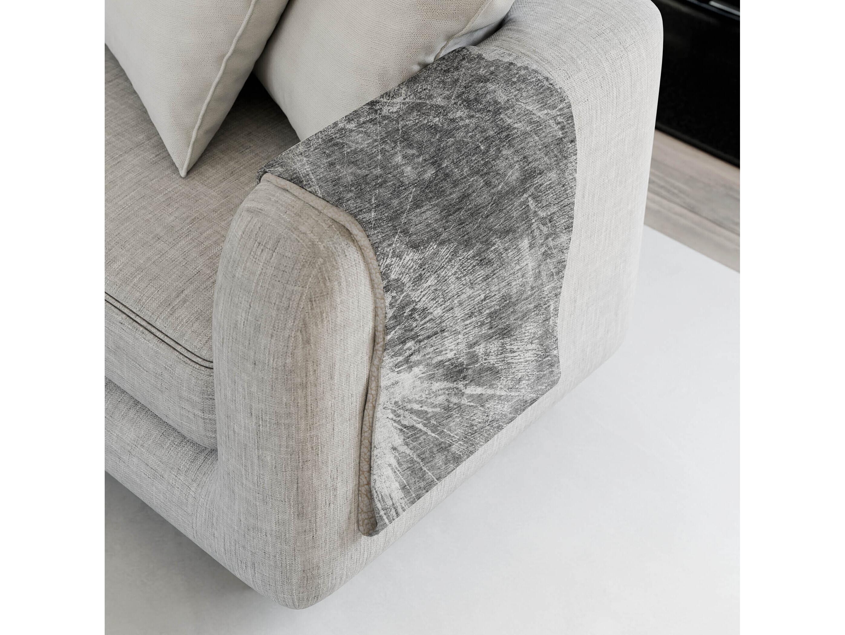 Dalyn Sherpa Gray Polyester Throw