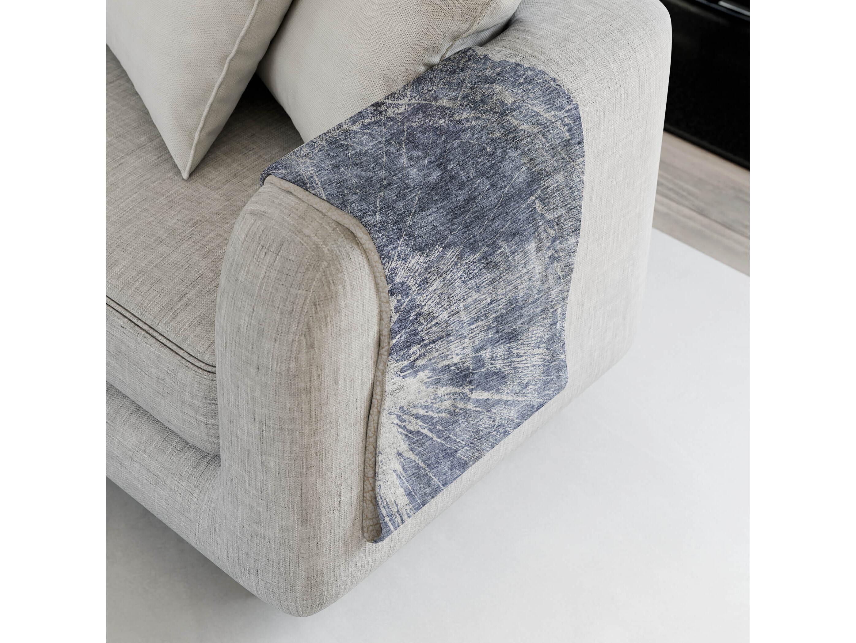 Dalyn Sherpa Blue Polyester Throw