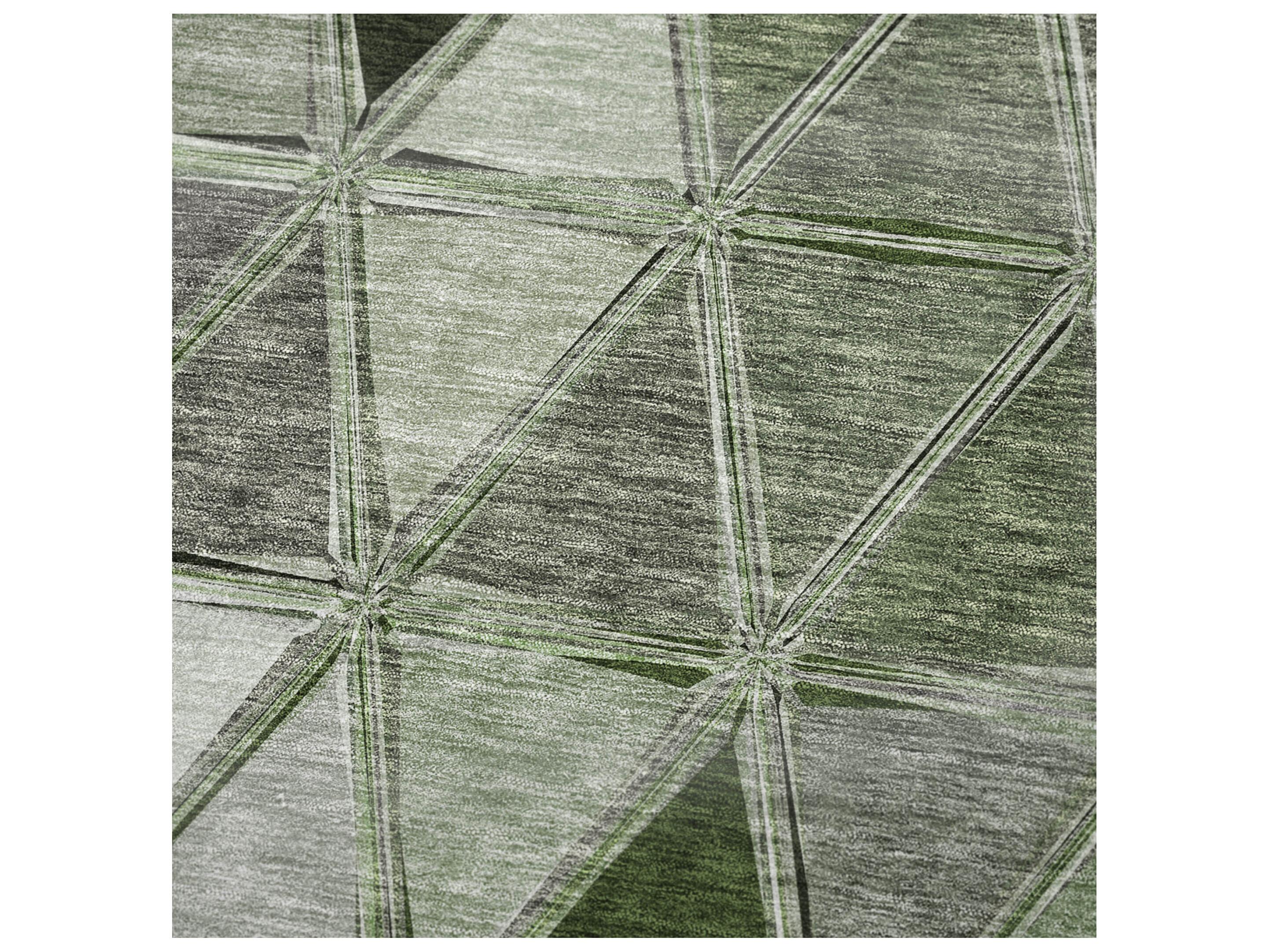 Dalyn Sherpa Green Polyester Throw