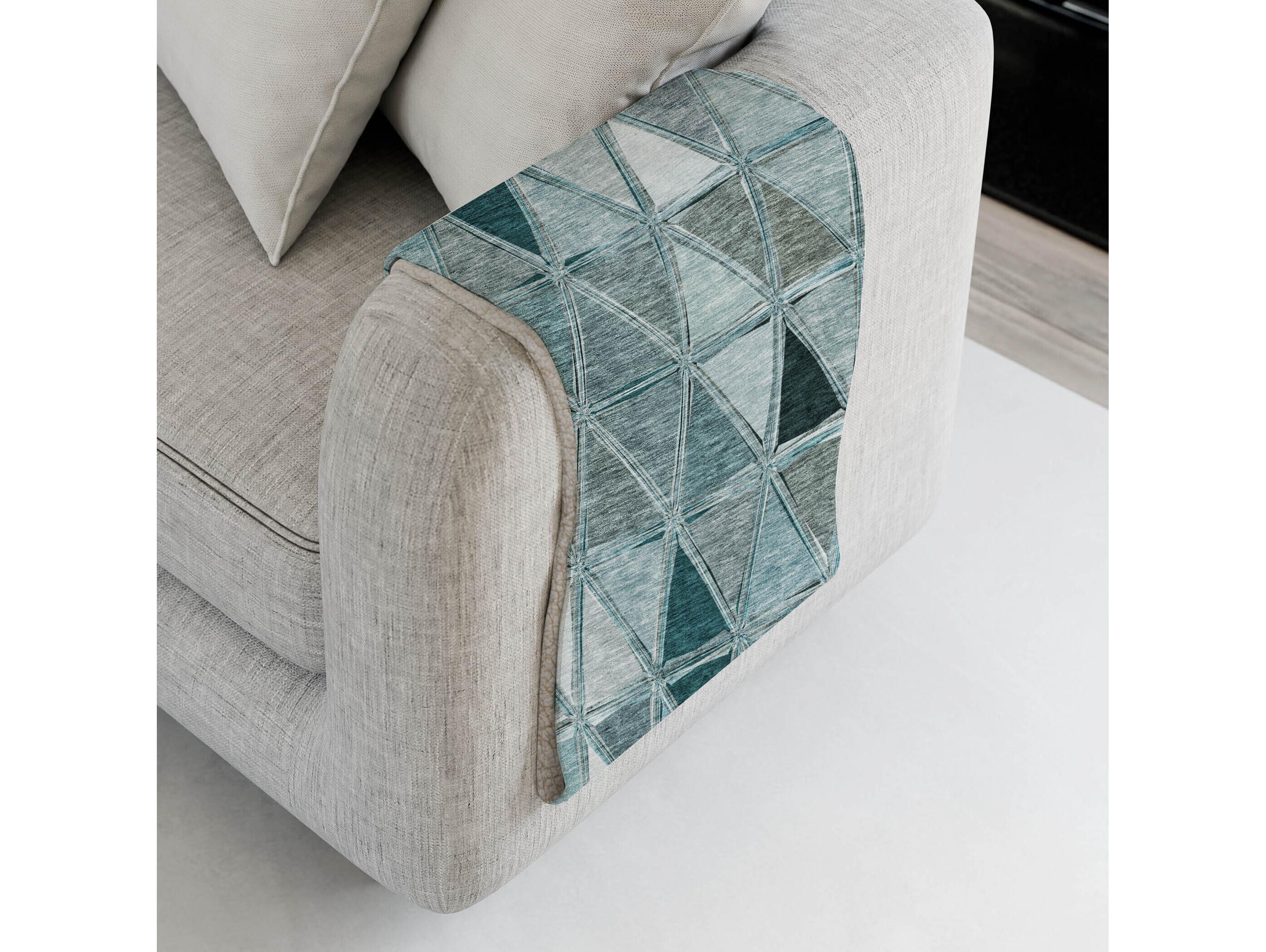 Dalyn Sherpa Teal Polyester Throw