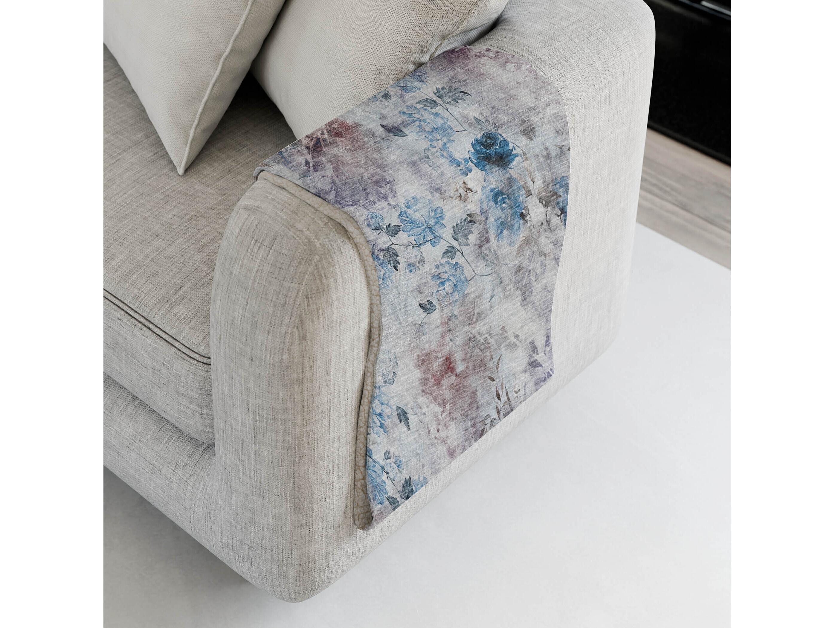 Dalyn Sherpa Blue Polyester Throw