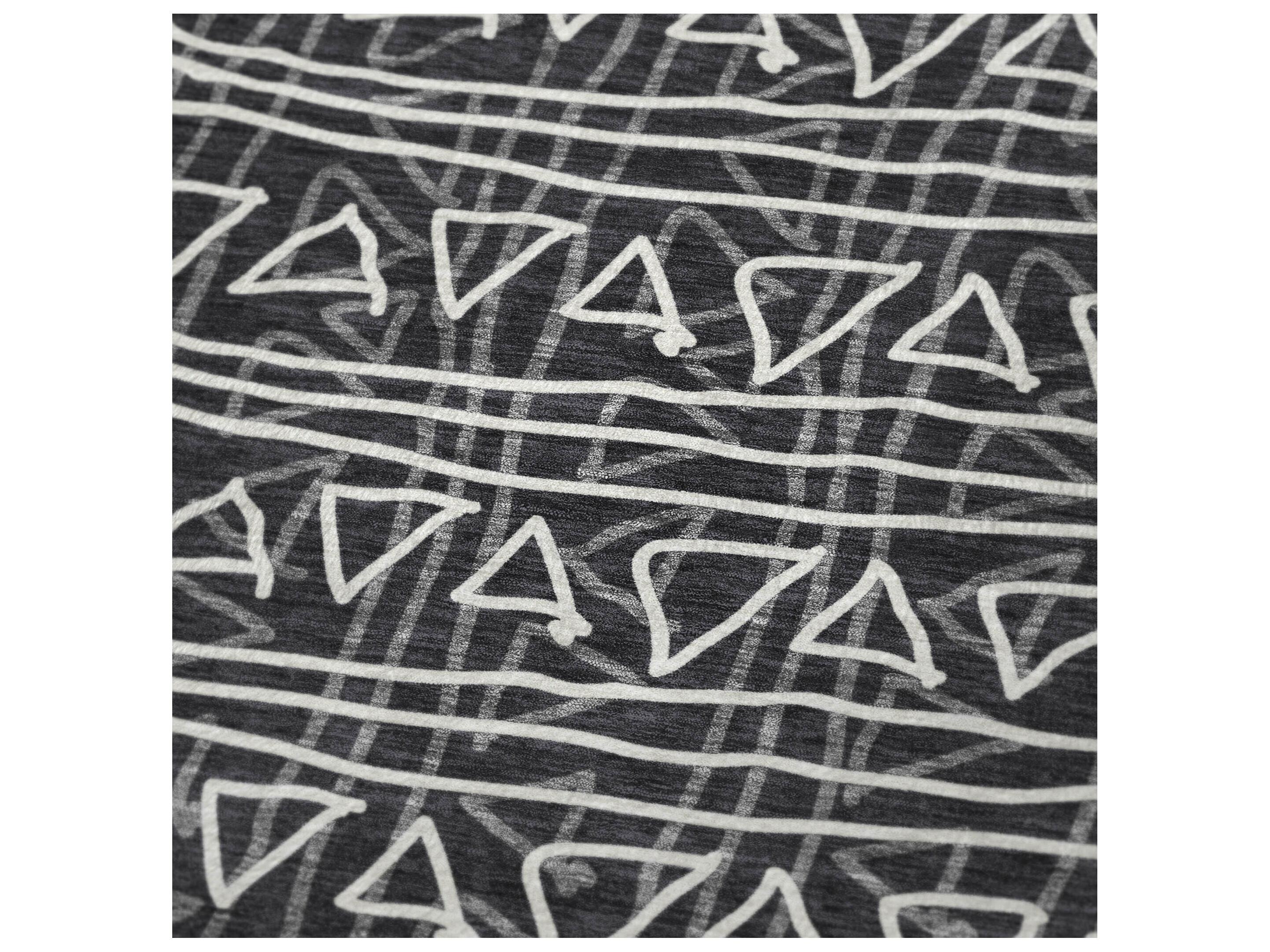 Dalyn Sherpa Black Polyester Throw