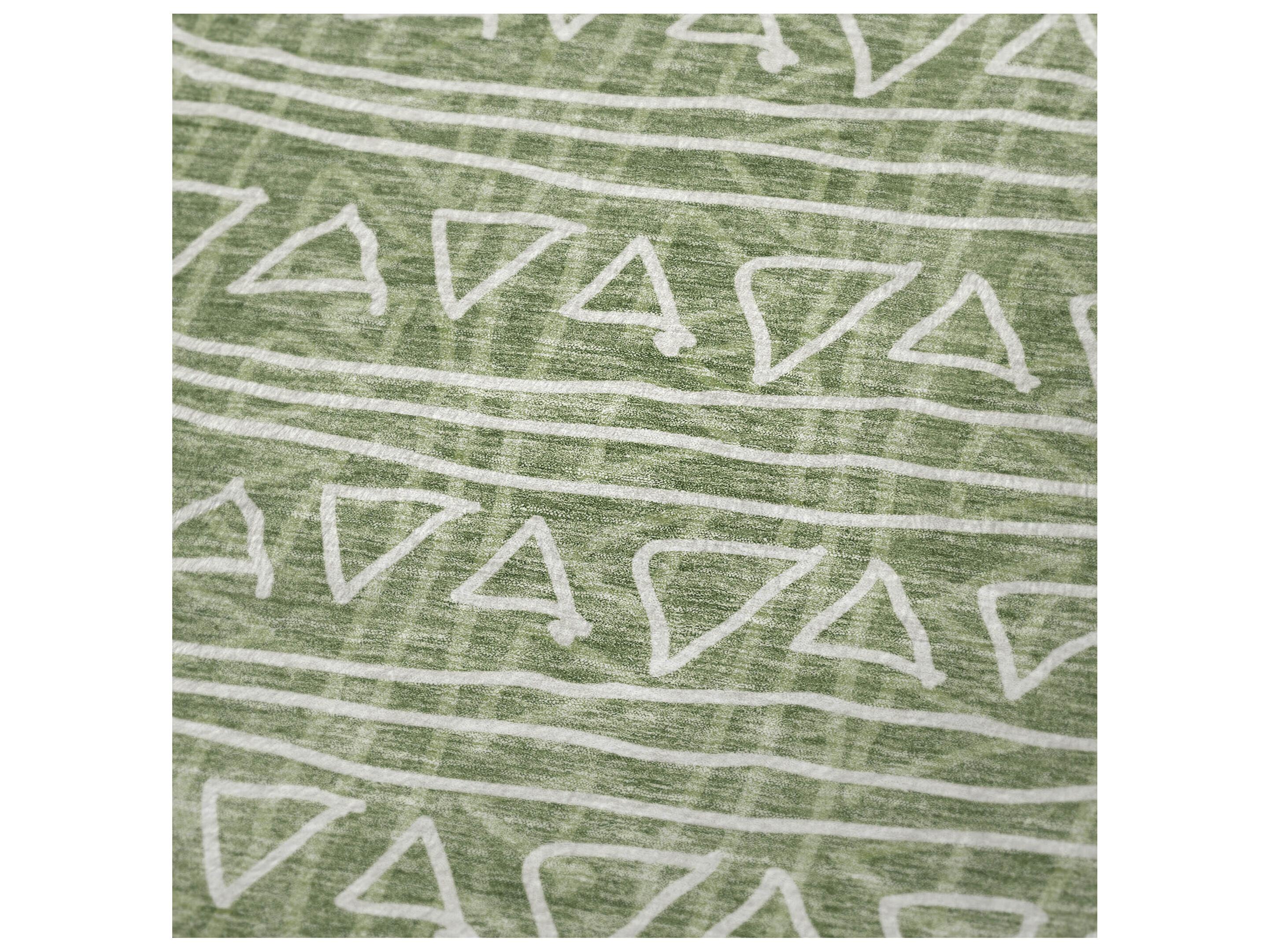 Dalyn Sherpa Green Polyester Throw