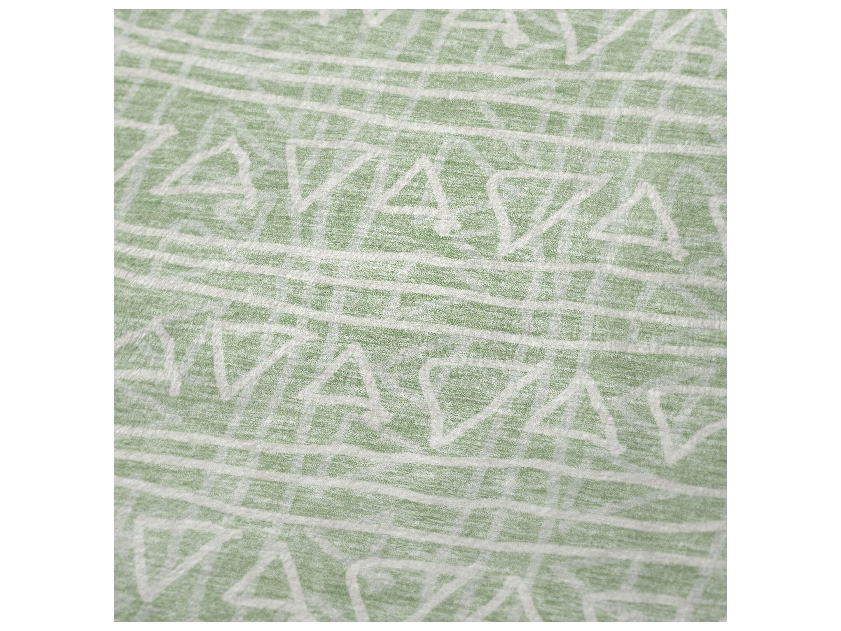 Dalyn Sherpa Green Polyester Throw