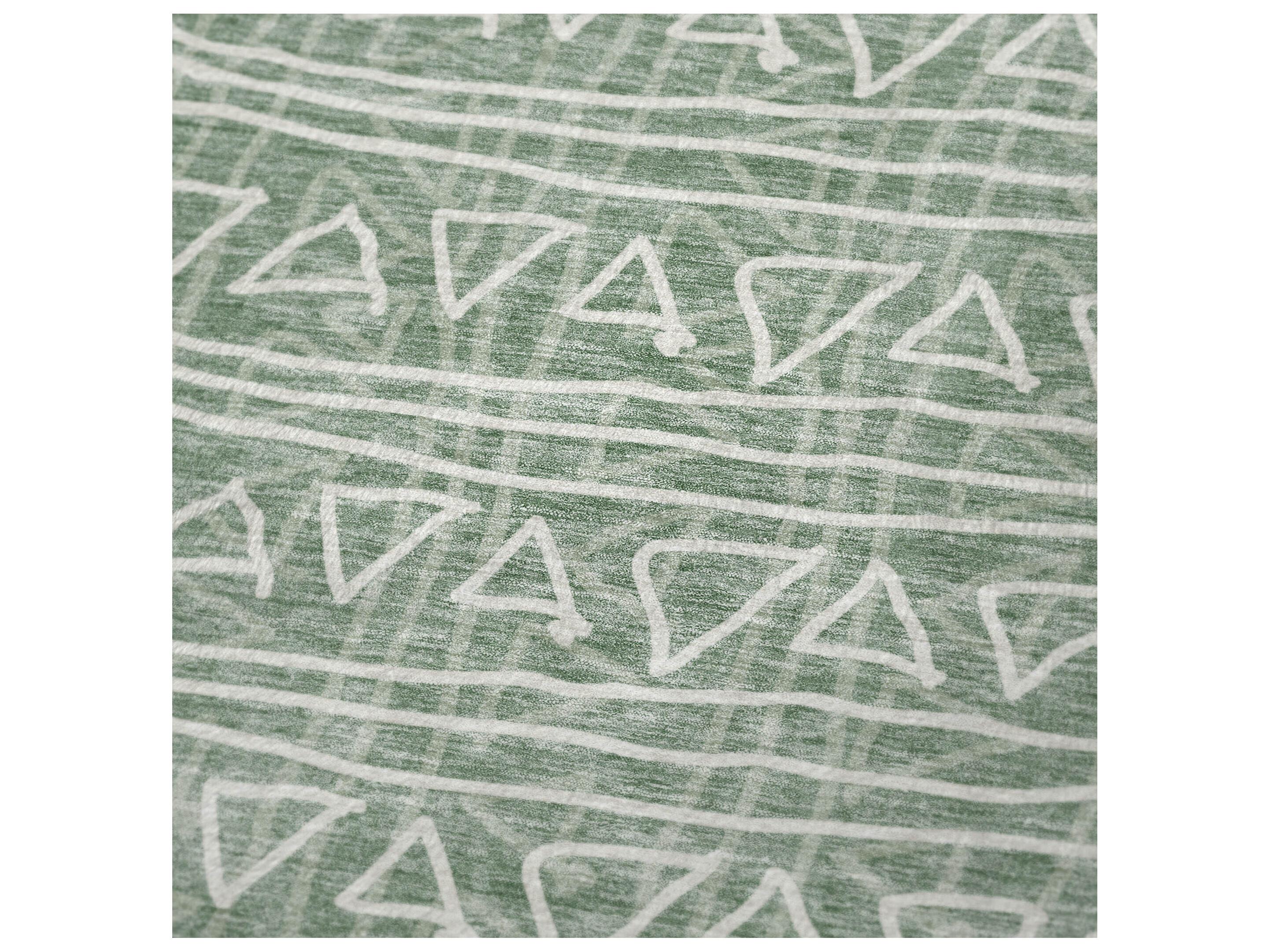 Dalyn Sherpa Green Polyester Throw