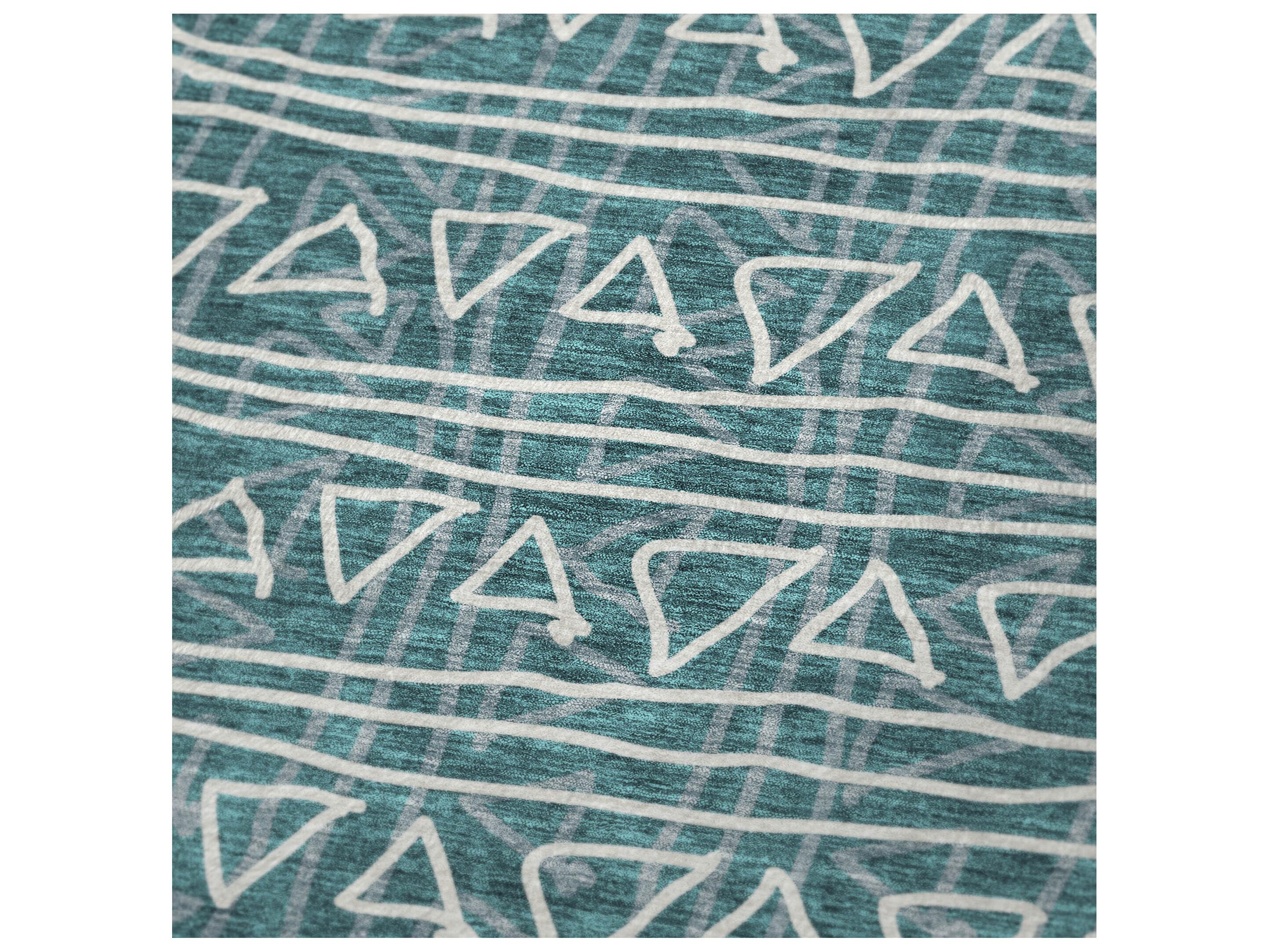 Dalyn Sherpa Teal Polyester Throw