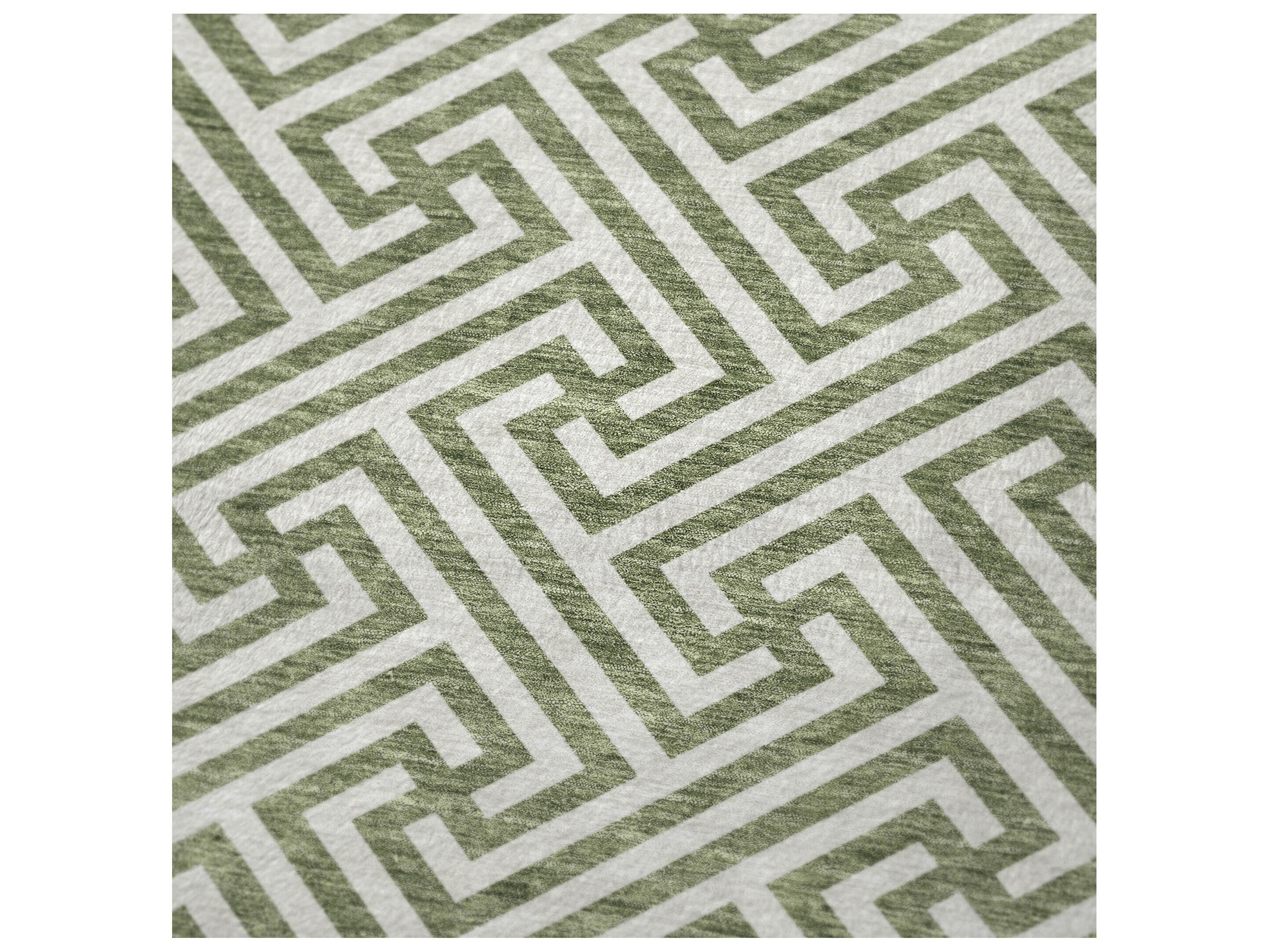 Dalyn Sherpa Green Polyester Throw