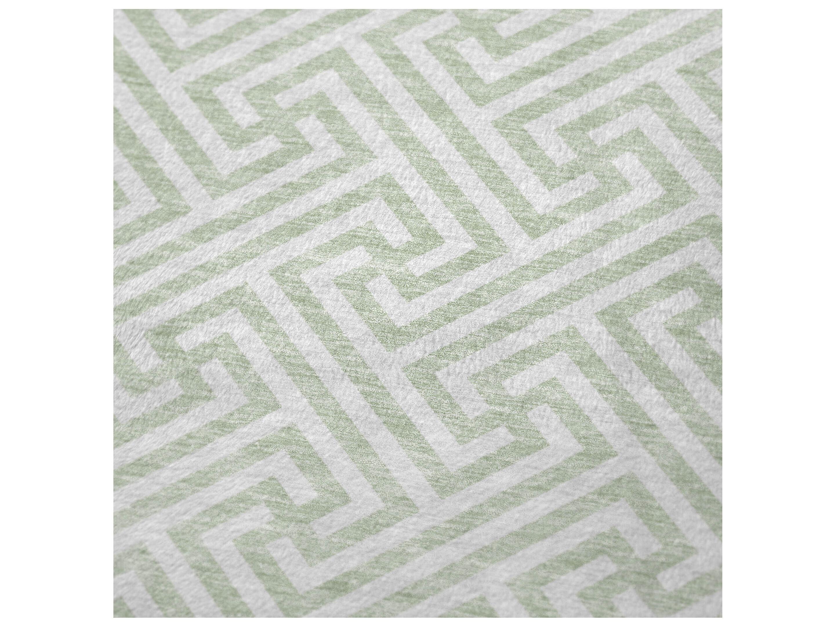 Dalyn Sherpa Green Polyester Throw